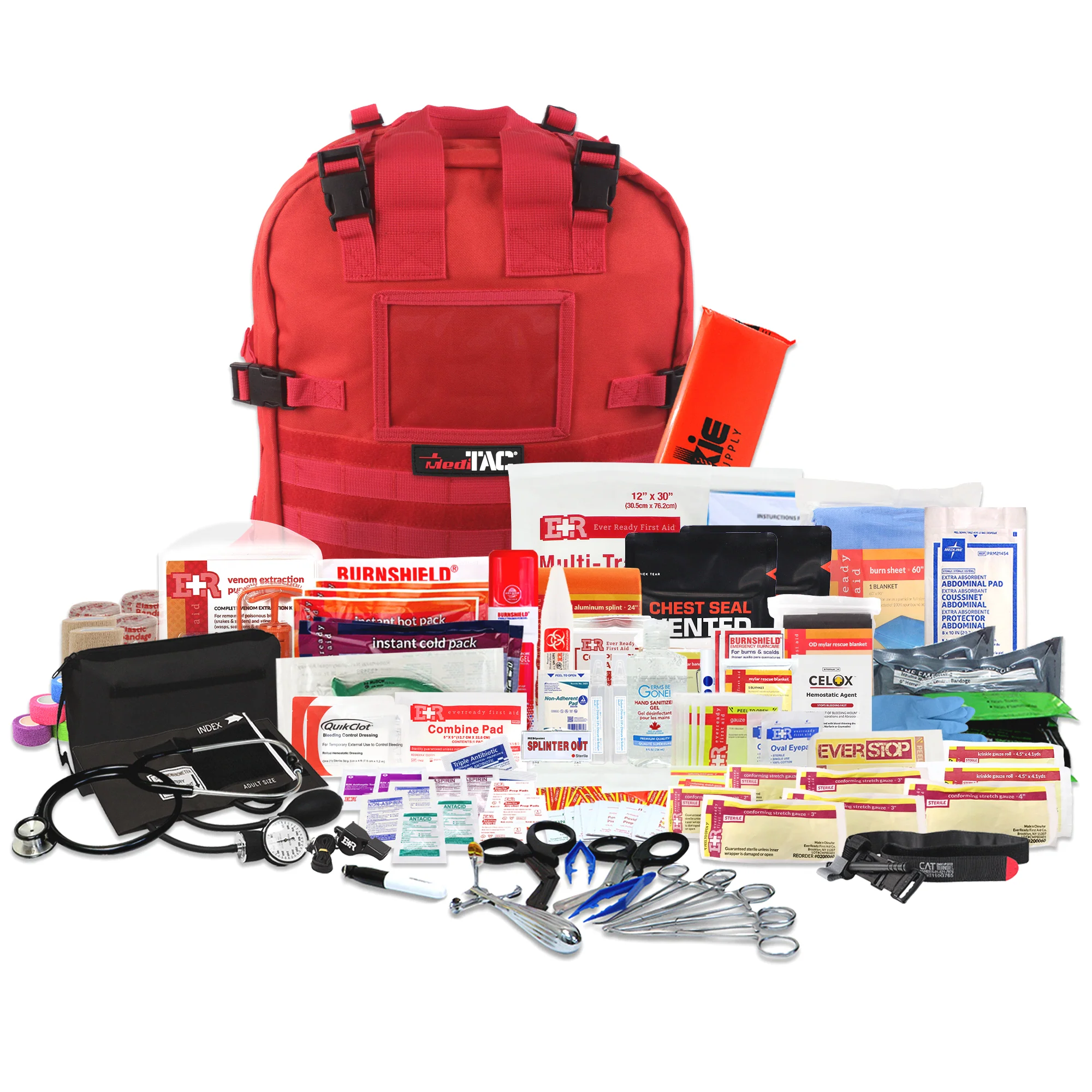 Deluxe Tactical Medical Kit with CAT Tourniquet & Bleeding Control - Image 8