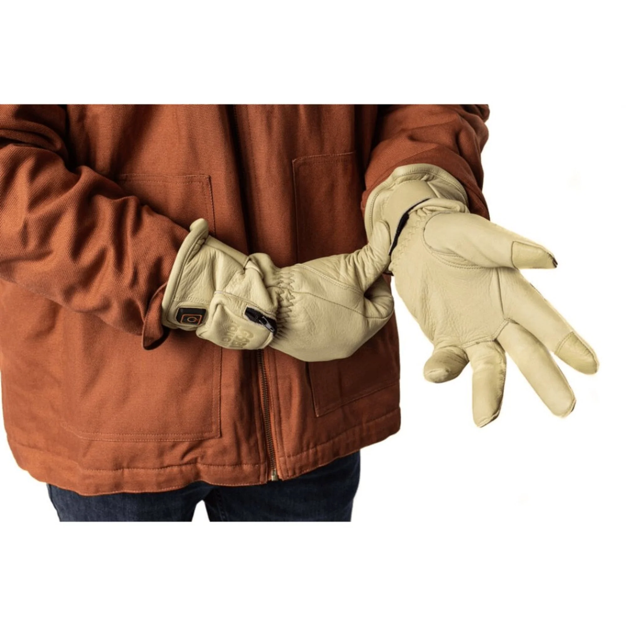 Drift II Heated Leather Gloves (3500mAh USB-C batt) - Image 3