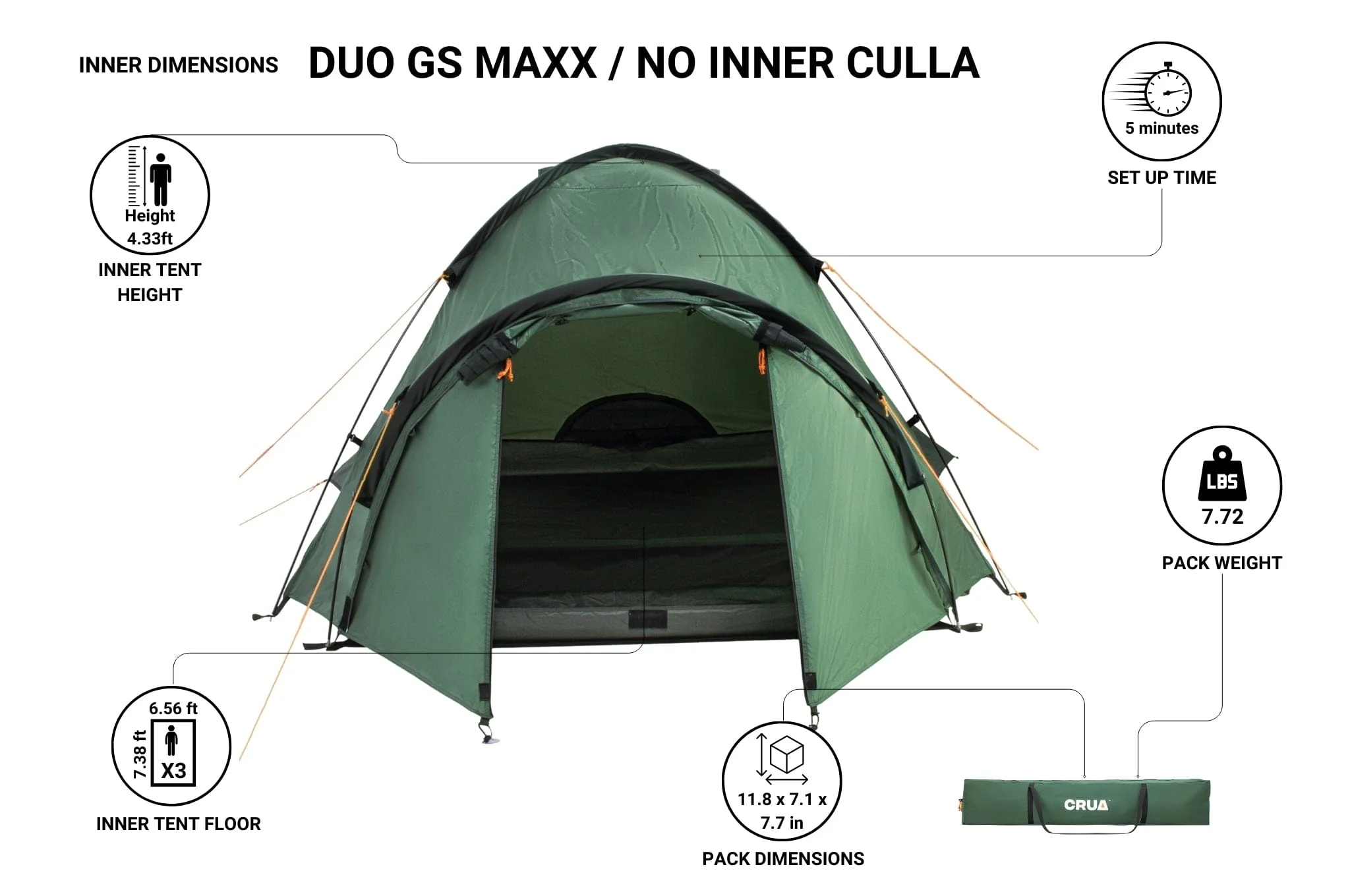 DUO GS MAXX | 3 PERSON INSULATED DOME TENT (SC) - Image 7
