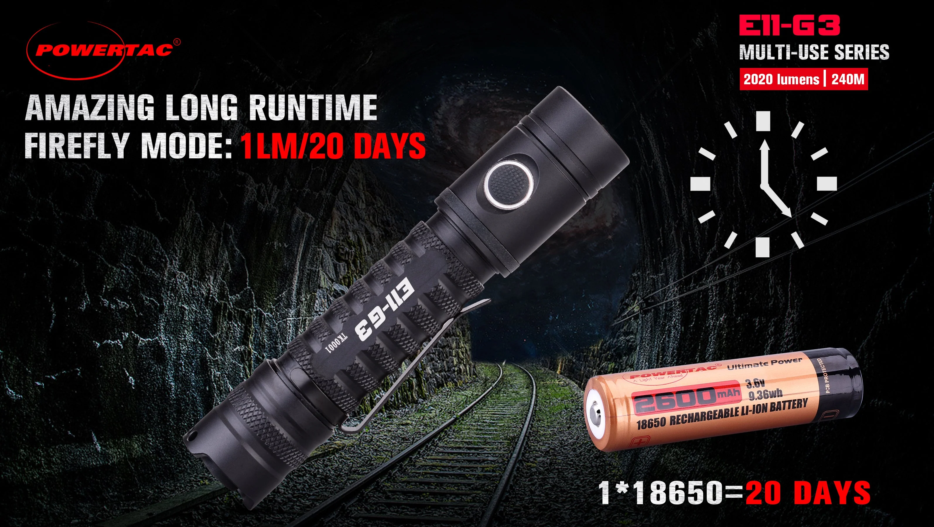 E11-Gen3 2020 Lumen Rechargeable EDC Flashlight-Best Selling EDC - Image 12