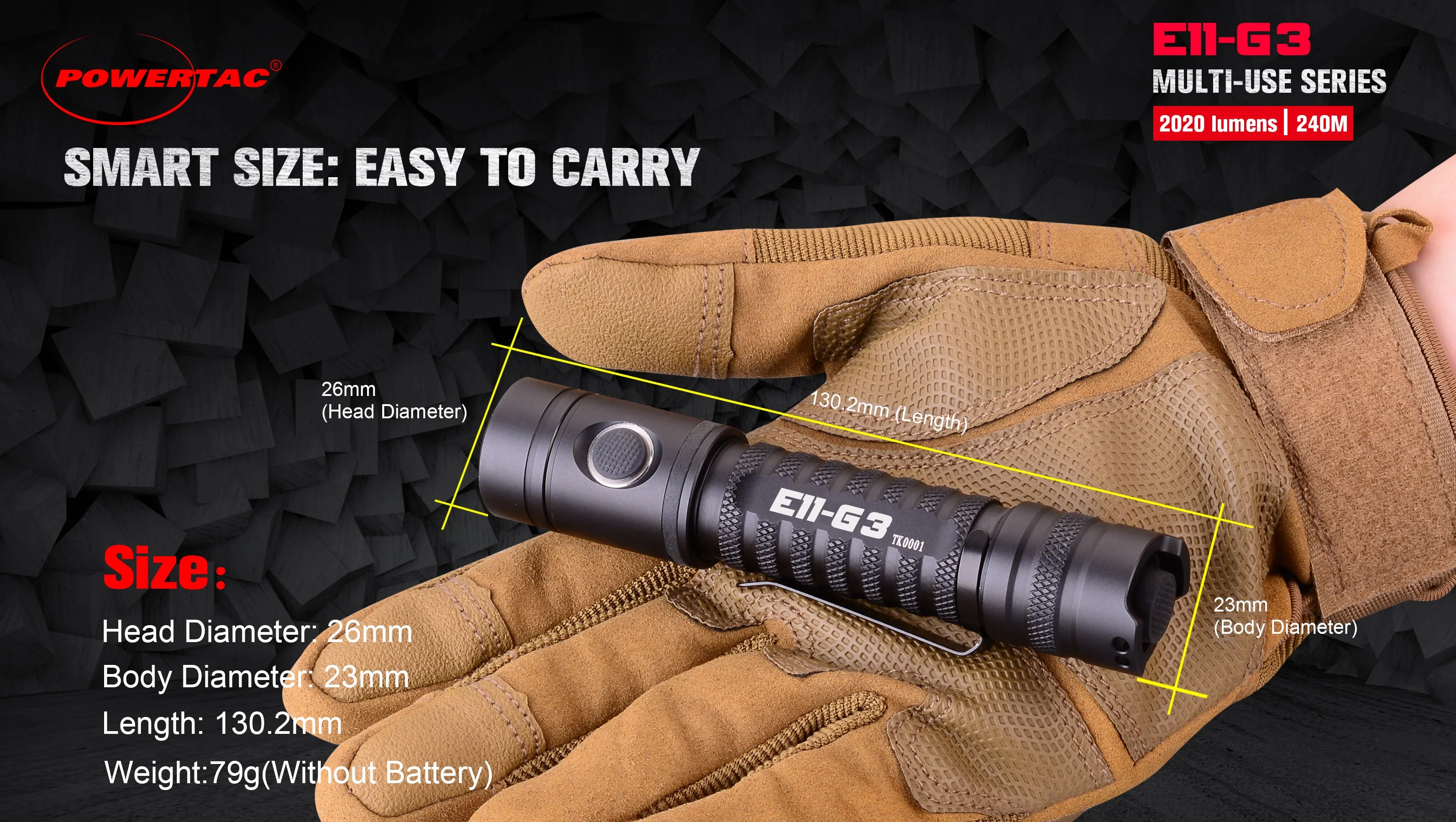 E11-Gen3 2020 Lumen Rechargeable EDC Flashlight-Best Selling EDC - Image 14