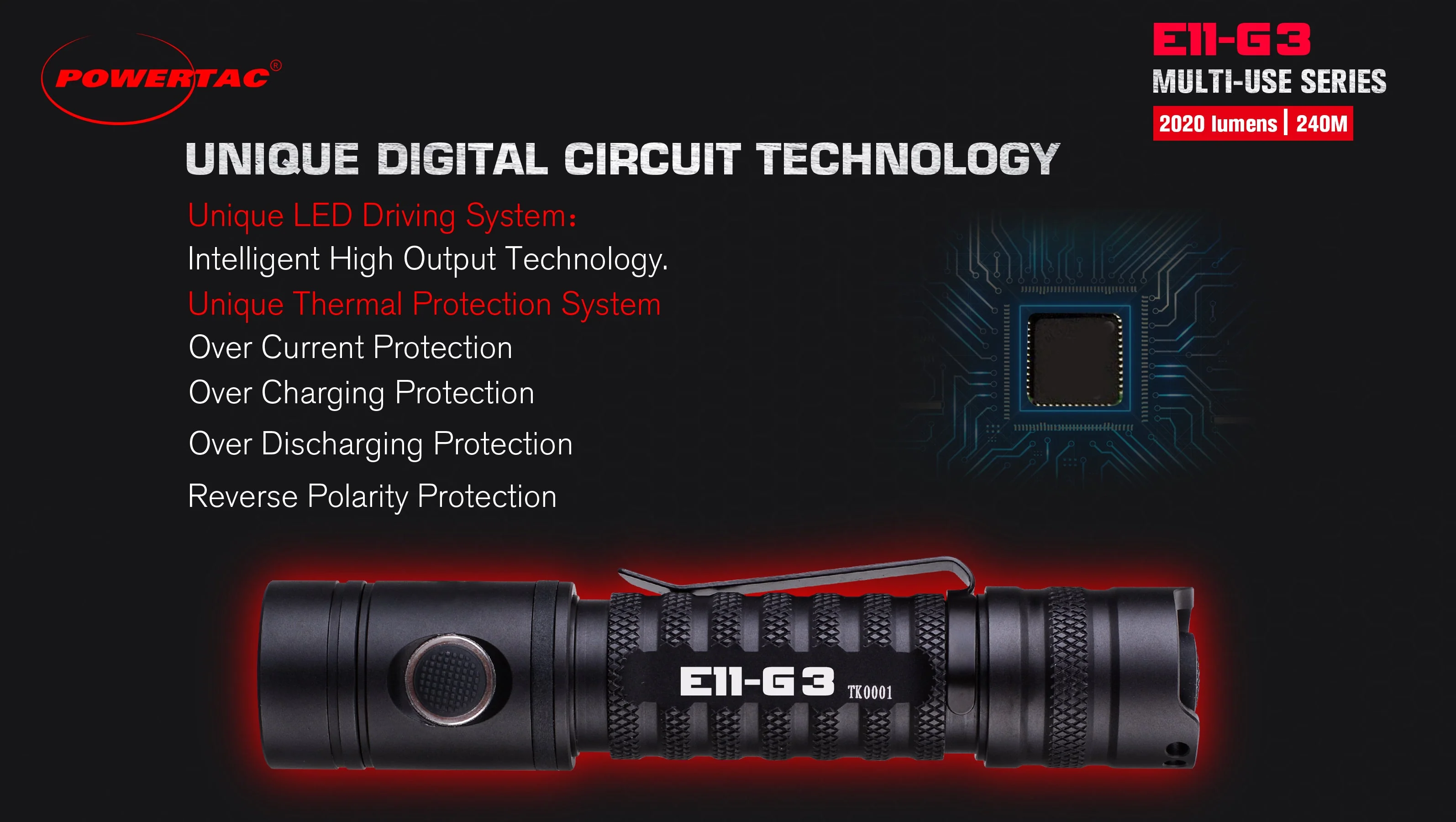 E11-Gen3 2020 Lumen Rechargeable EDC Flashlight-Best Selling EDC - Image 4