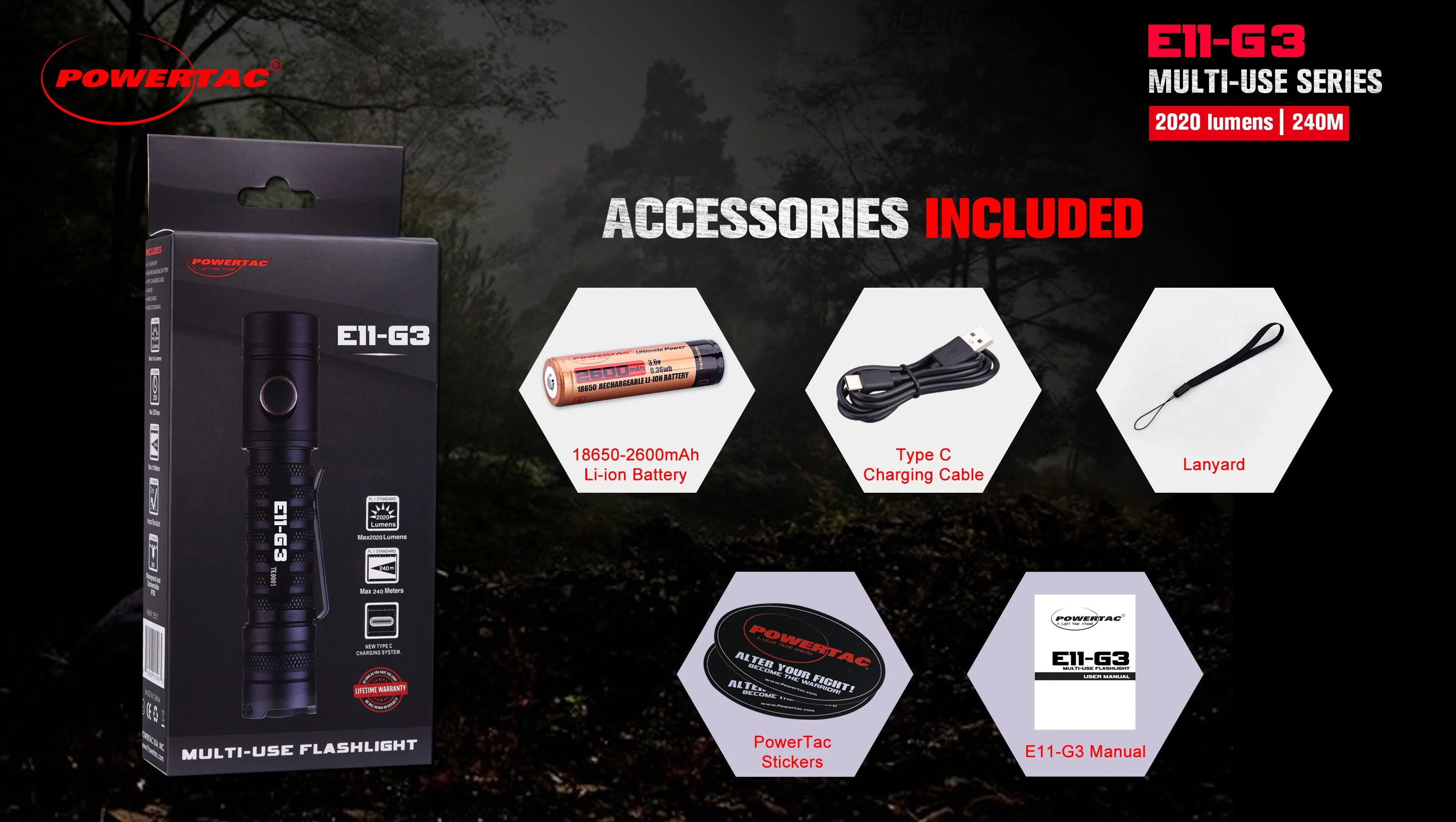 E11-Gen3 2020 Lumen Rechargeable EDC Flashlight-Best Selling EDC - Image 9