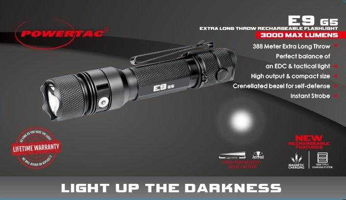 E9 GEN5 Long Throw- 3,000 Lumen  388 Meter  Tactical EDC Flashlight - Image 11