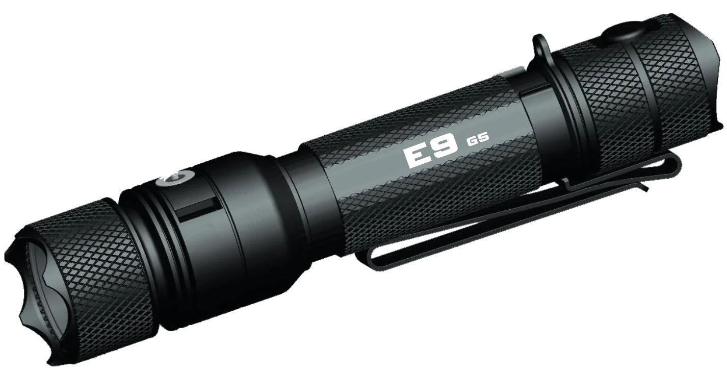 E9 GEN5 Long Throw- 3,000 Lumen  388 Meter  Tactical EDC Flashlight - Image 3