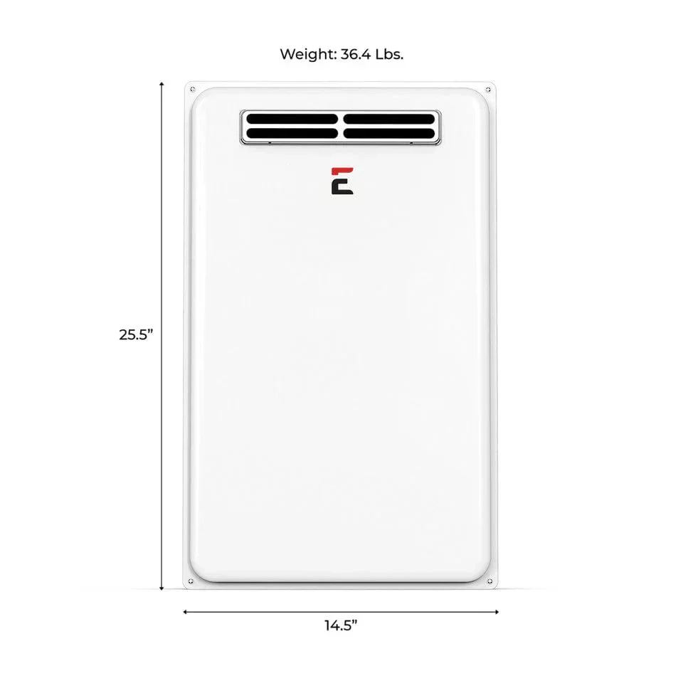 EccoTemp Builder Series Outdoor 6.8 GPM Natural Gas Tankless Water Heater - Image 4