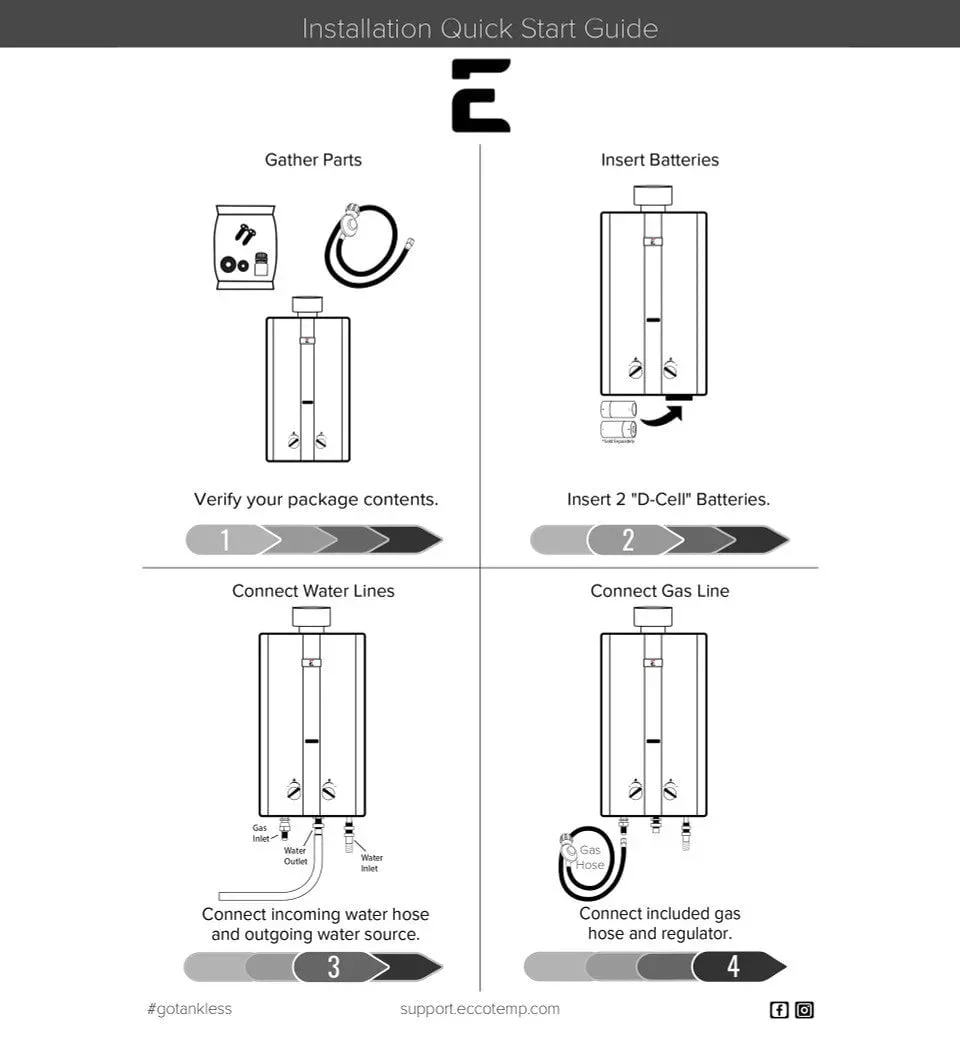 Eccotemp L10 3.0 GPM Portable Outdoor Tankless Water Heater - Image 13