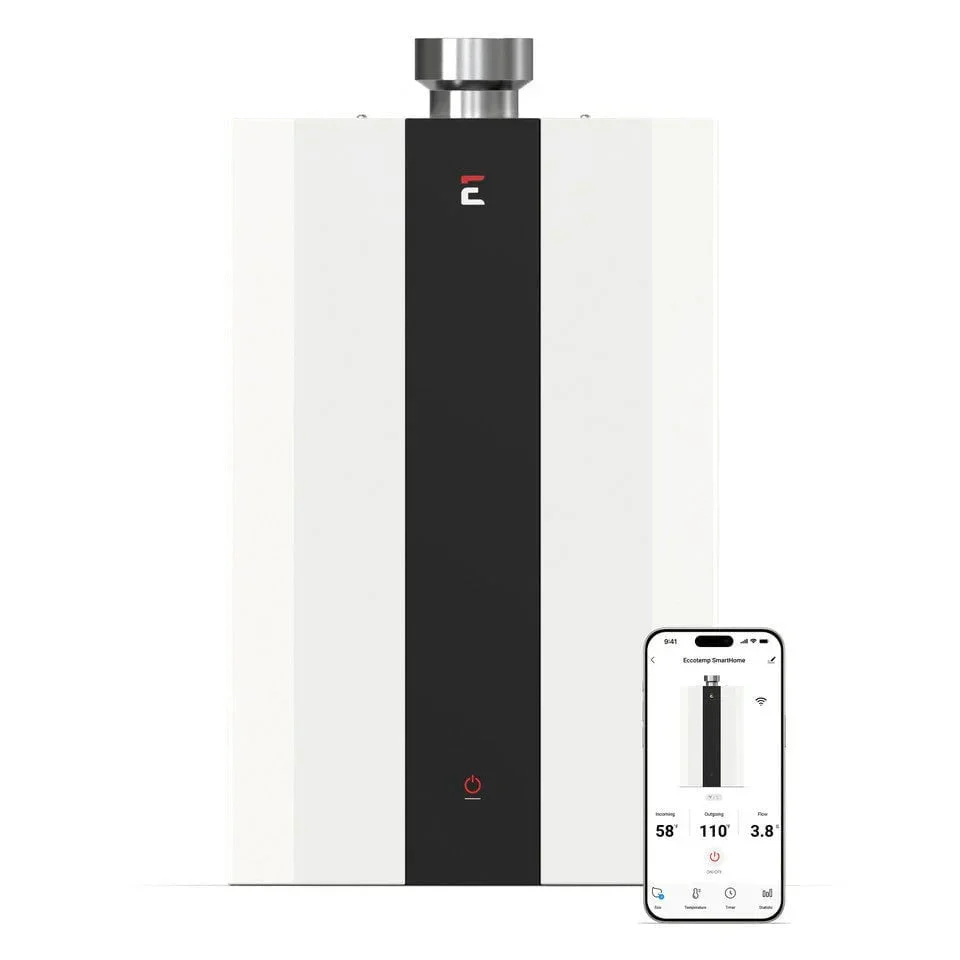 Eccotemp SmartHome Indoor 4.0 GPM Liquid Propane Tankless Water Heater, SH12-A Series