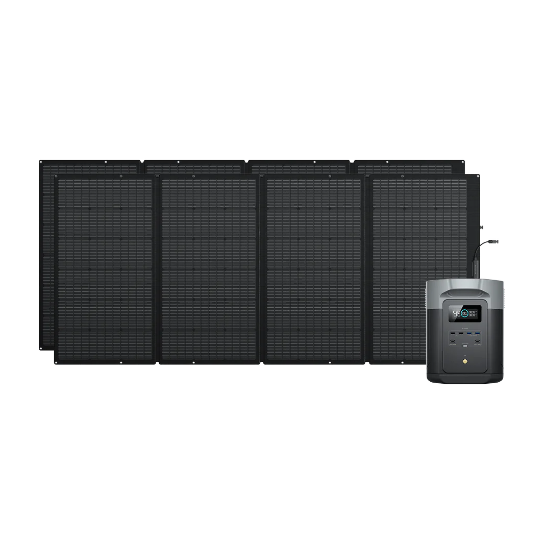 EcoFlow DELTA 2 Max + 400W Solar Panel | 3400W, 2048Wh, X-Boost, Home & Outdoors - Image 2