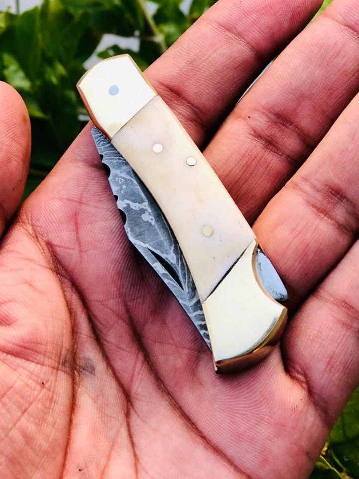 Edc Bone Handle Pocket Knife - Image 2