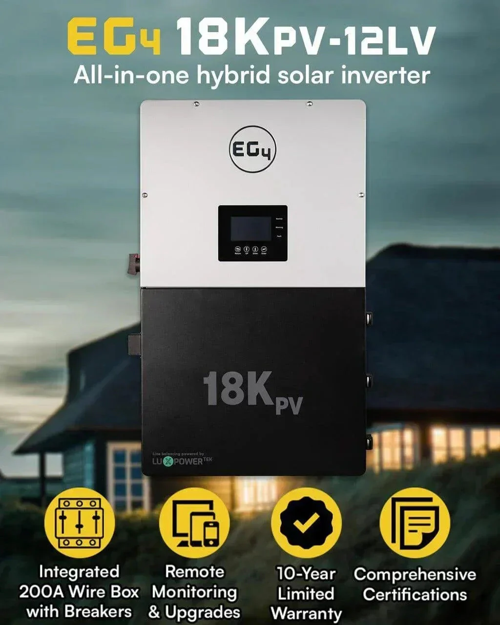 EG4 18k PV Hybrid Inverter 18000W PV Input EG4-18KPV-12LV - Image 5