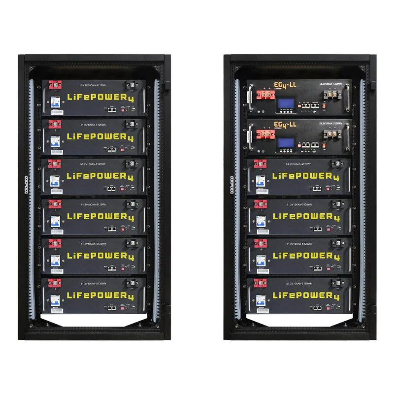 EG4 Enclosed 6 Slot Battery Rack [Pre-Assembled] | Wheels Included | Bus Bar Covers | Welded (Grey) - Image 4