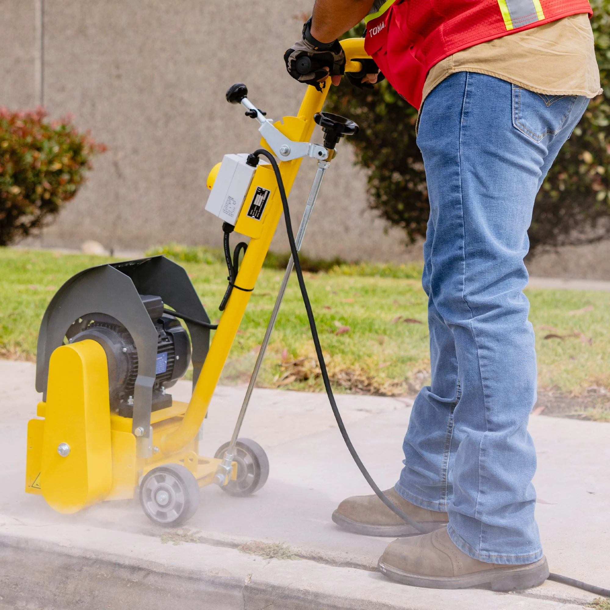 Electric 8” Concrete Scarifier Planer Grinder for Sidewalk Trip Hazard Repair, Traffic Line Removal - Image 13