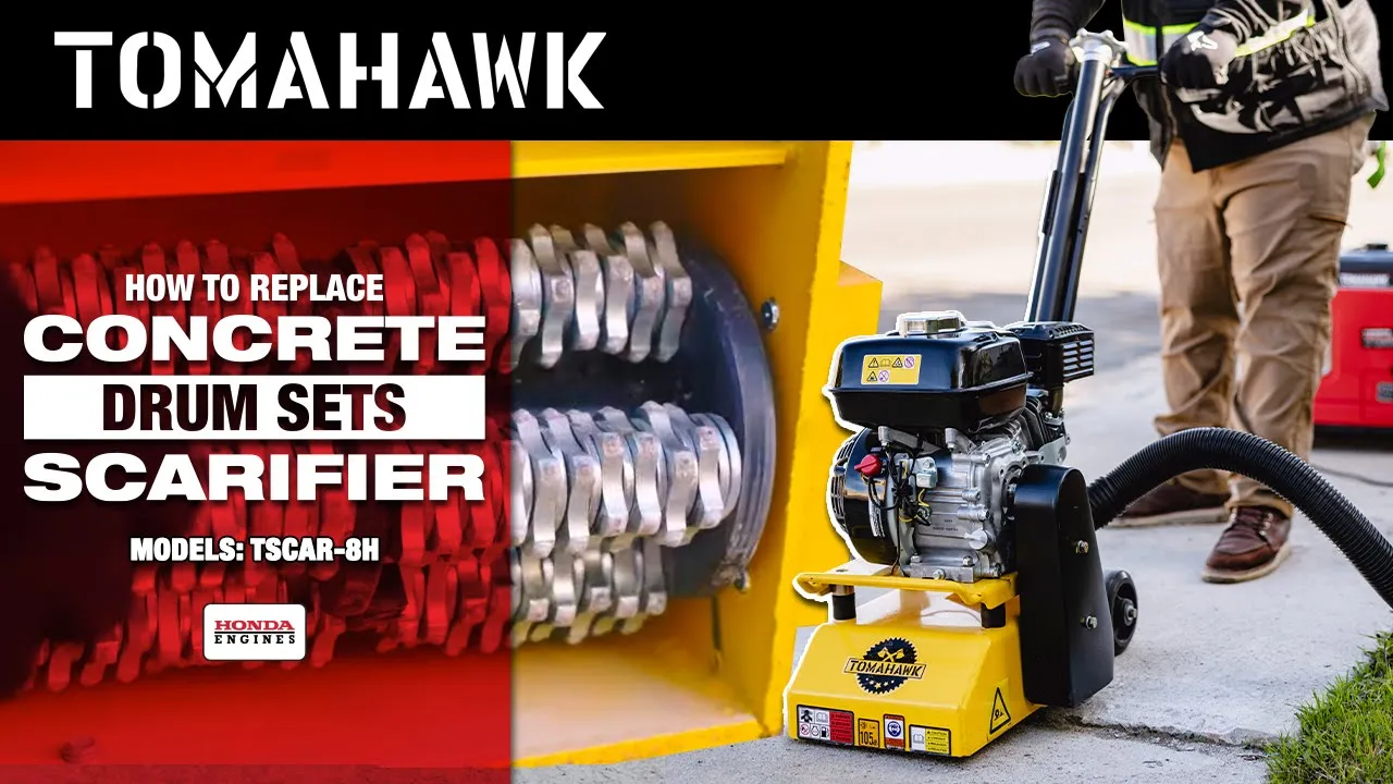 Electric 8” Concrete Scarifier Planer Grinder for Sidewalk Trip Hazard Repair, Traffic Line Removal - Image 4