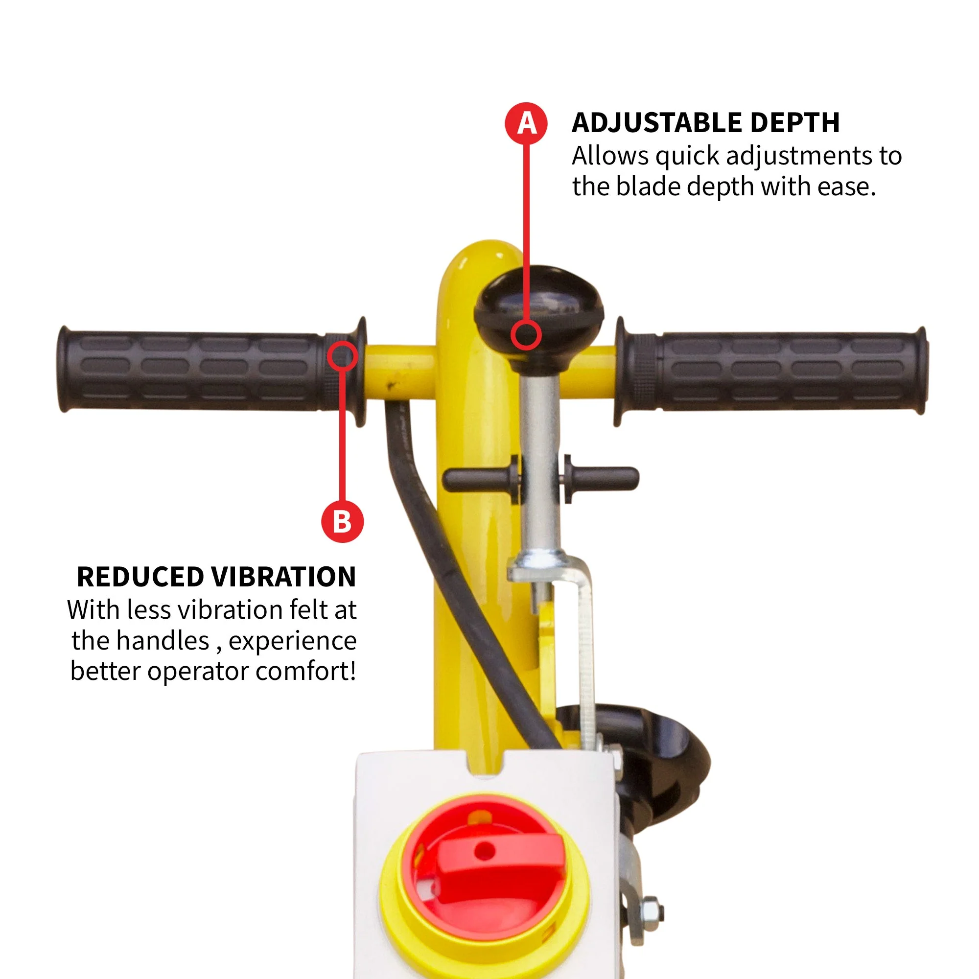 Electric 8” Concrete Scarifier Planer Grinder for Sidewalk Trip Hazard Repair, Traffic Line Removal - Image 7
