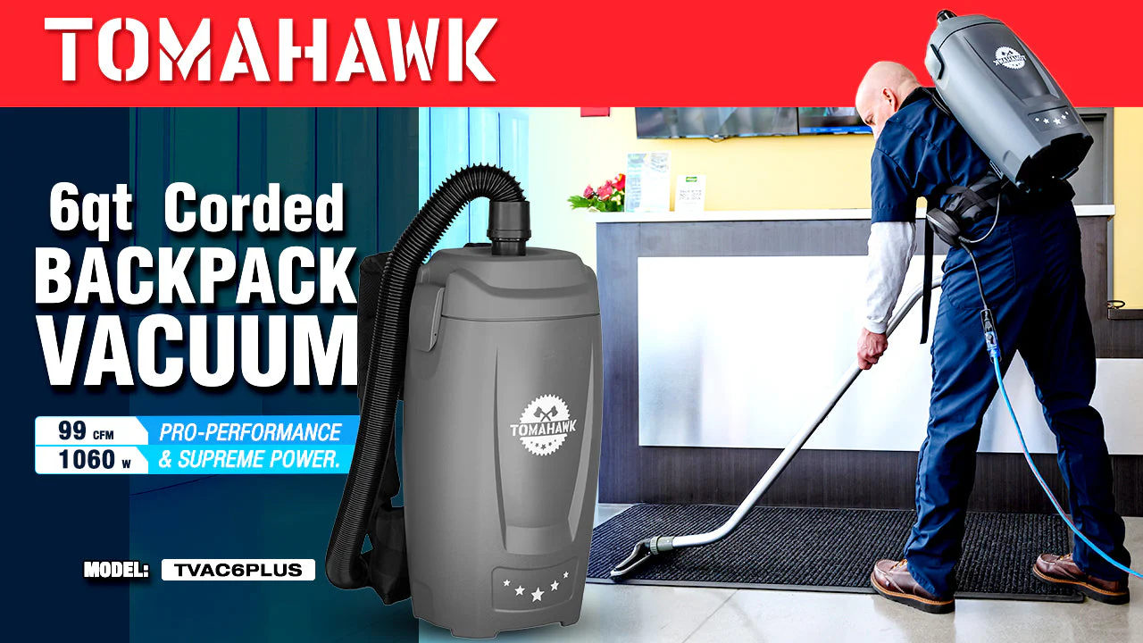 Electric Backpack Vacuum 6 qt Lightweight Commercial High-Performance Cleaning Solution - Image 3