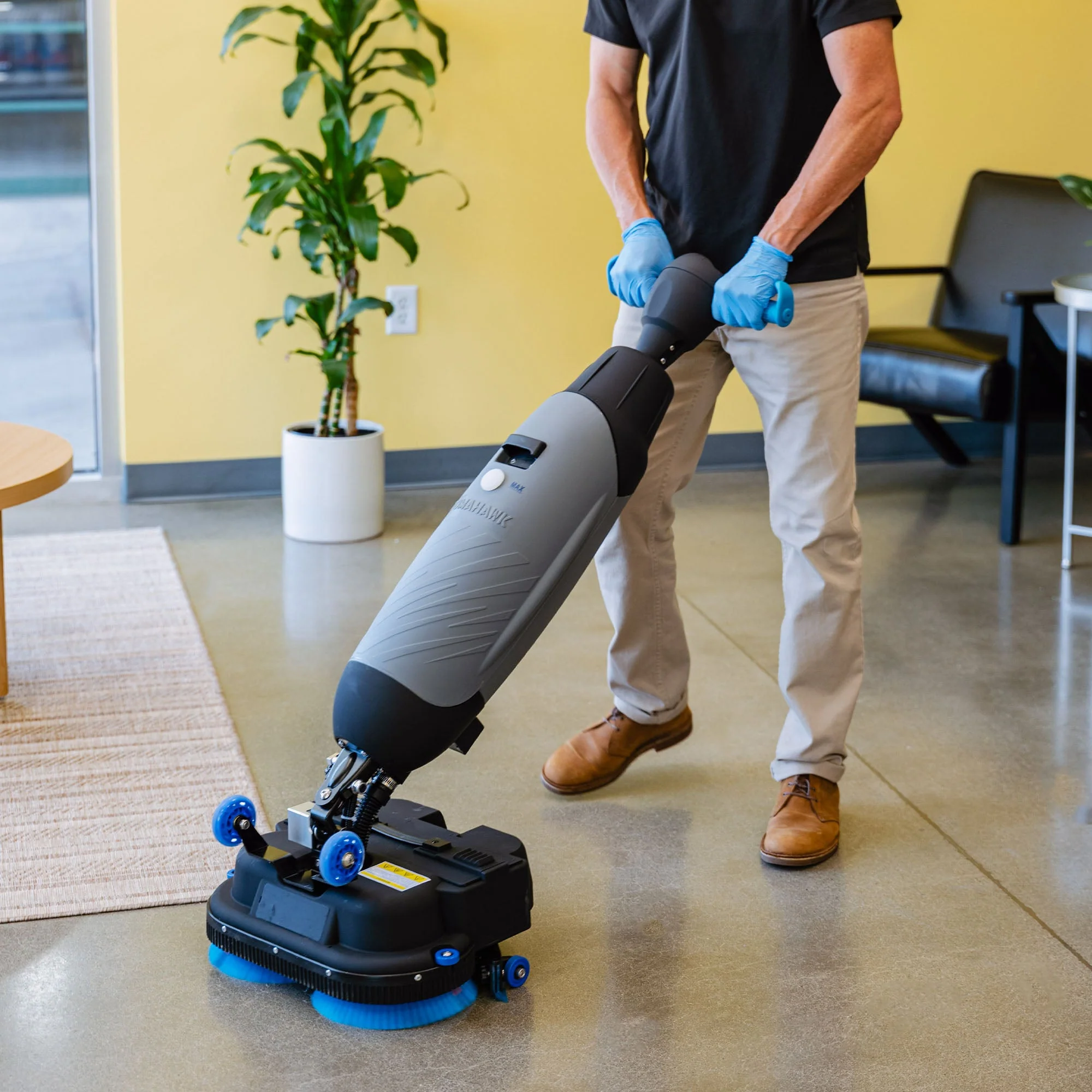 Electric Floor Scrubber Cleaner with 18” Power Mop Brushes Cordless 36V Battery Powered - Image 10