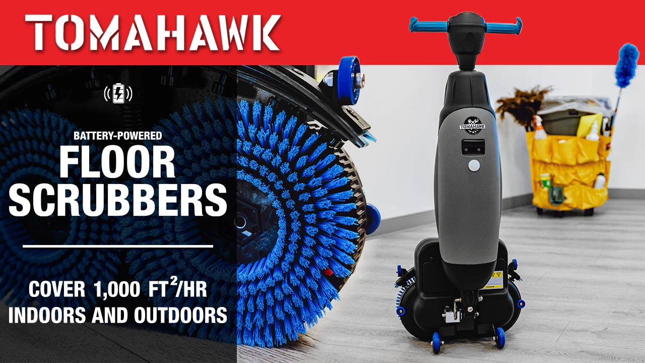 Electric Floor Scrubber Cleaner with 18” Power Mop Brushes Cordless 36V Battery Powered - Image 4