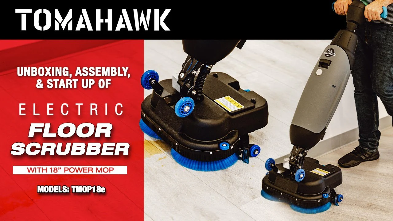 Electric Floor Scrubber Cleaner with 18” Power Mop Brushes Cordless 36V Battery Powered - Image 5