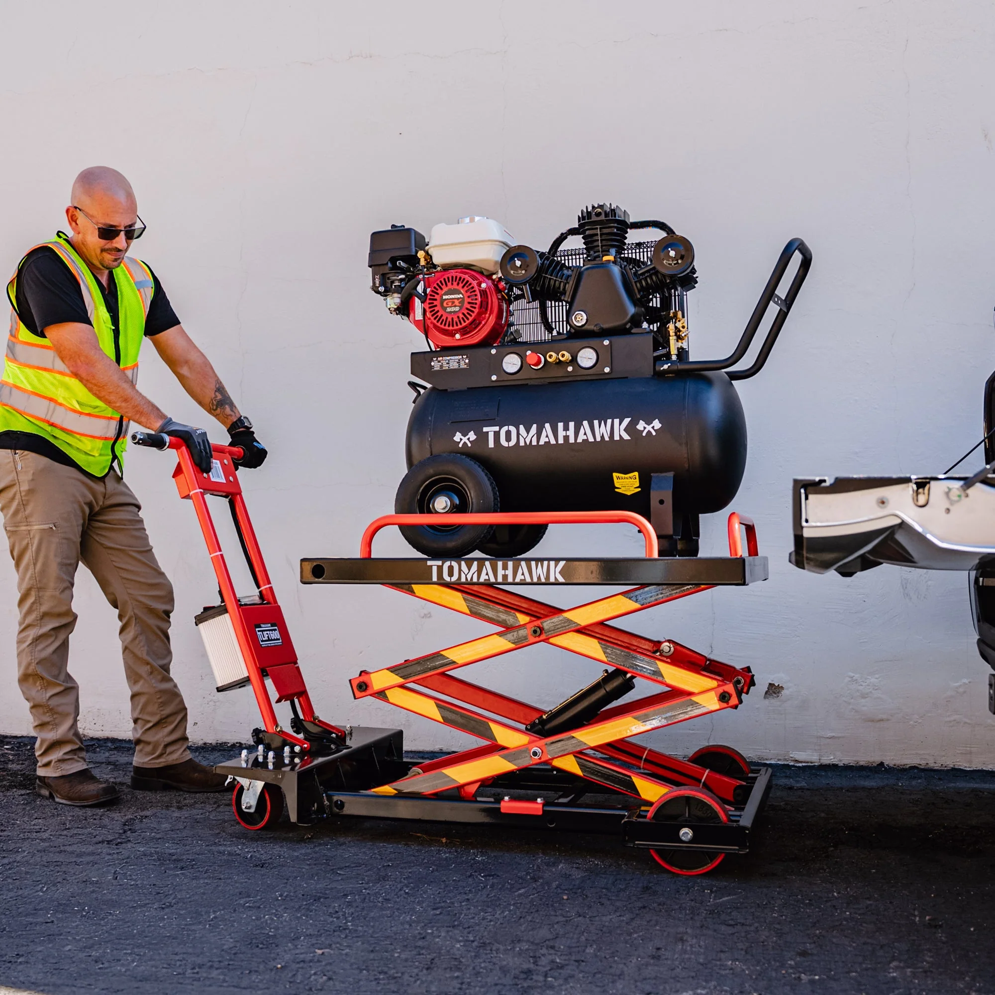 PRE ORDER: Electric Hydraulic Lift Table – 600 lb, 59 in. Extension Portable Powered Scissor Lift Cart for Warehouses, Shops & Material Handling - Image 2
