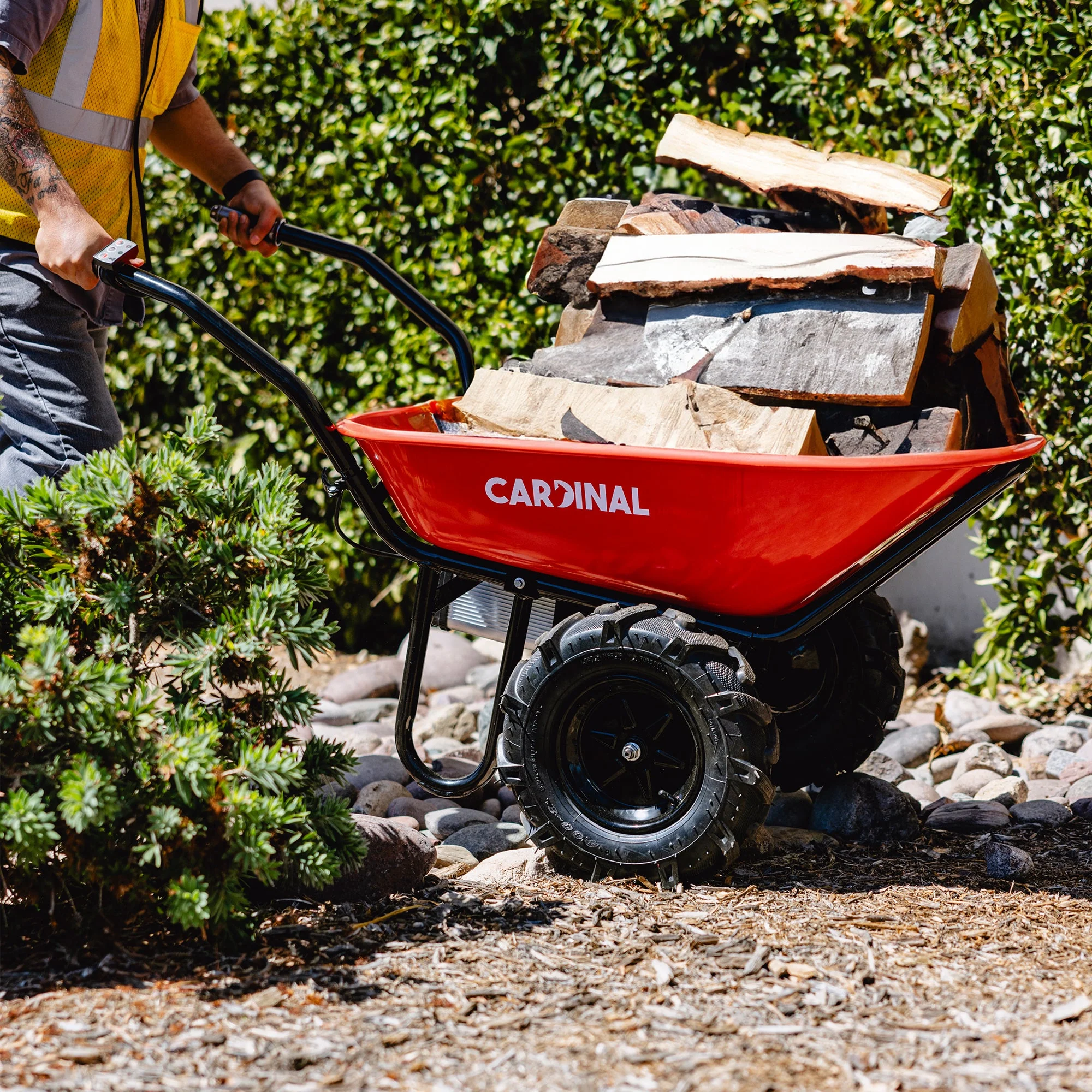 Electric Utility Cart 40V Battery-Powered Wheelbarrow 570-lb. Bucket Capacity - Image 10