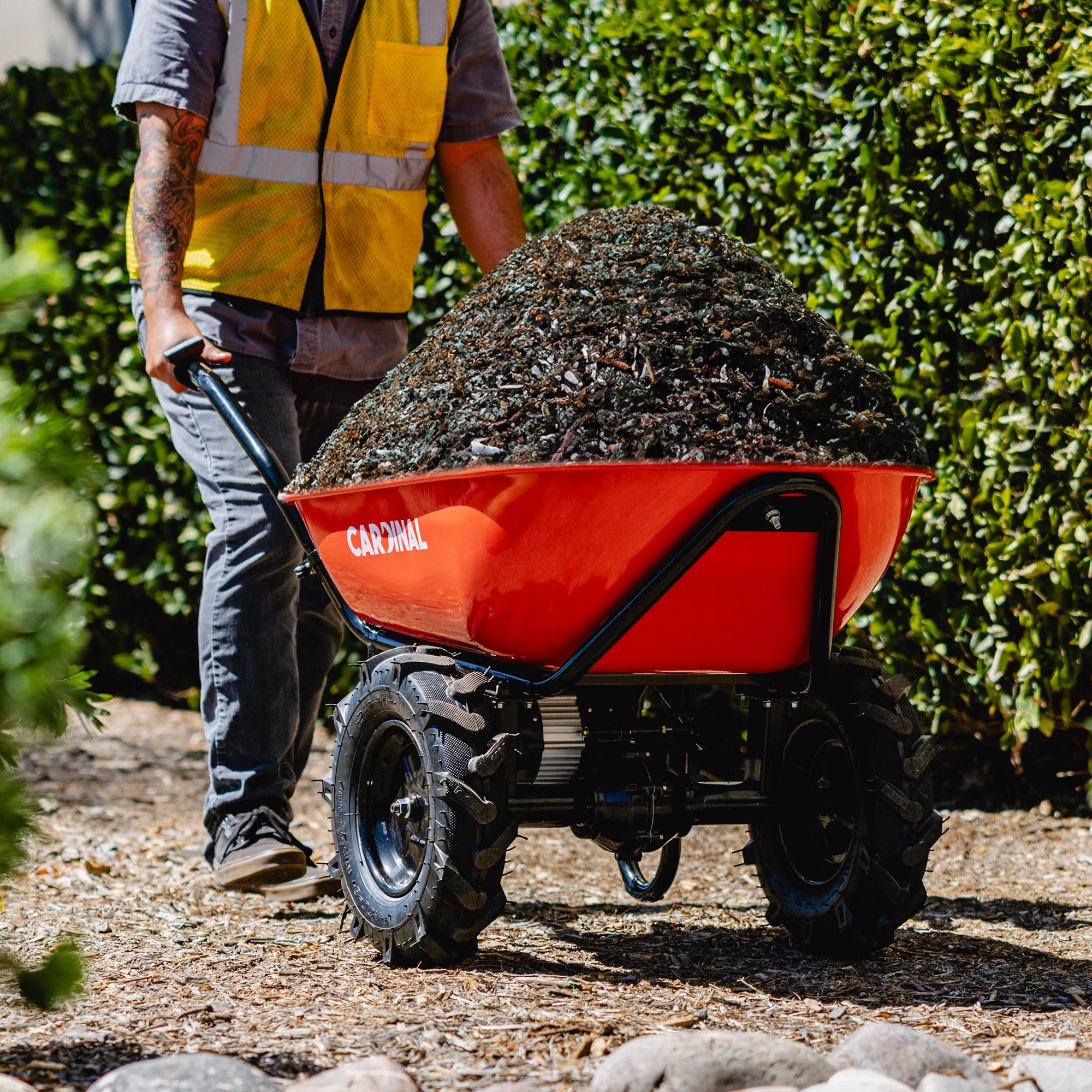 Electric Utility Cart 40V Battery-Powered Wheelbarrow 570-lb. Bucket Capacity - Image 2