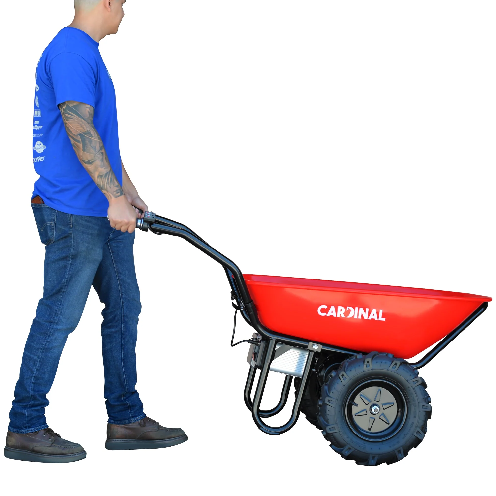 Electric Utility Cart 40V Battery-Powered Wheelbarrow 570-lb. Bucket Capacity - Image 8