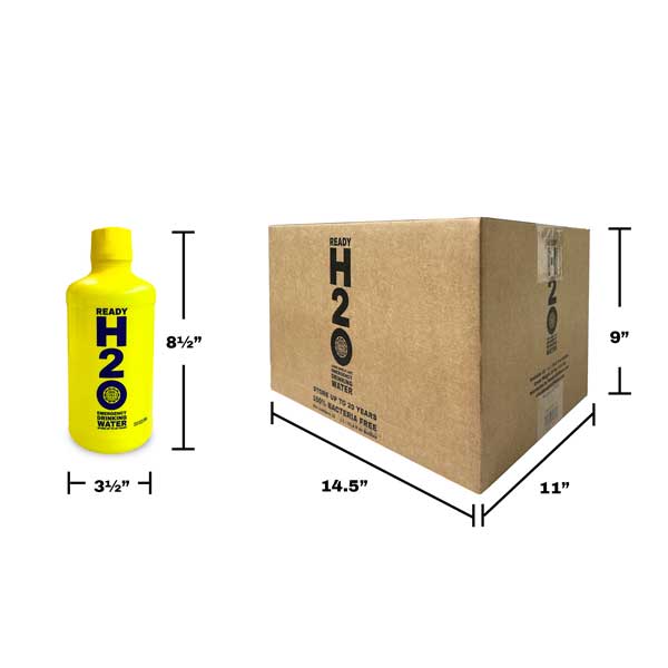 Emergency Drinking Water - Bacteria Free - 20 yr - 1 Liter Bottles - 12 pack - Free Shipping! - Image 2