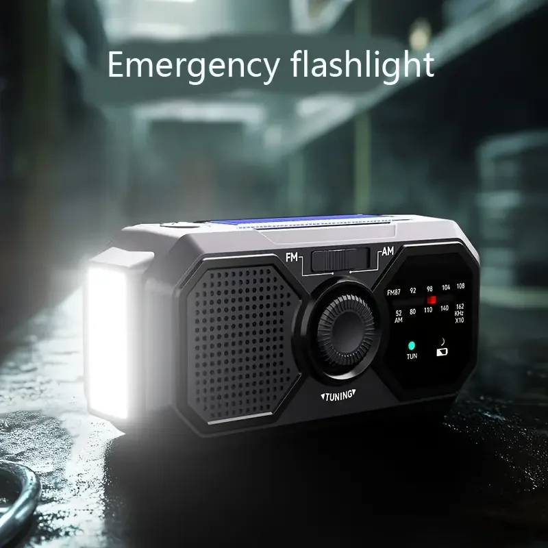 Emergency Solar Hand Crank Radio AM FM Power Bank USB Phone Charger - Image 5