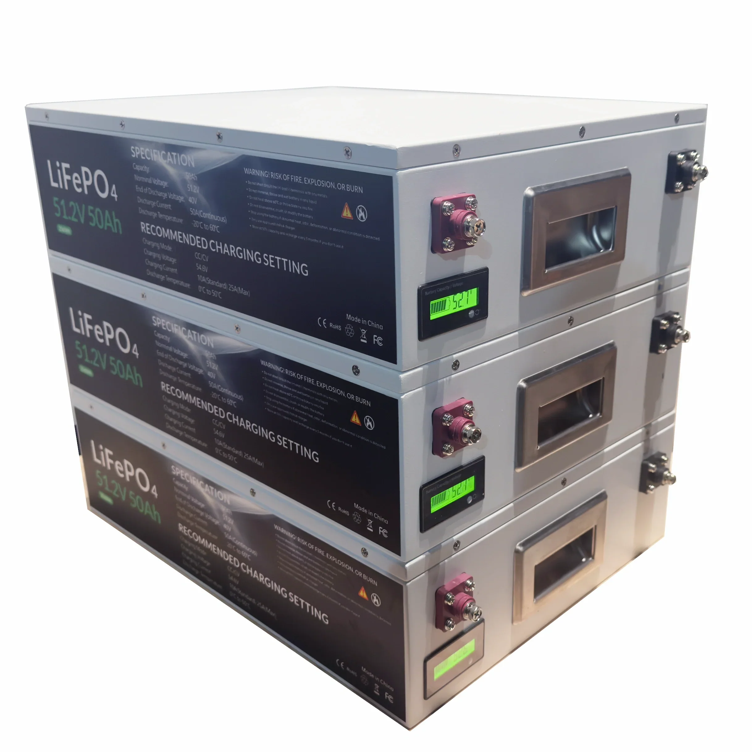Stackable LFP Battery (14"x13"x5", 50 Lbs) - Image 2