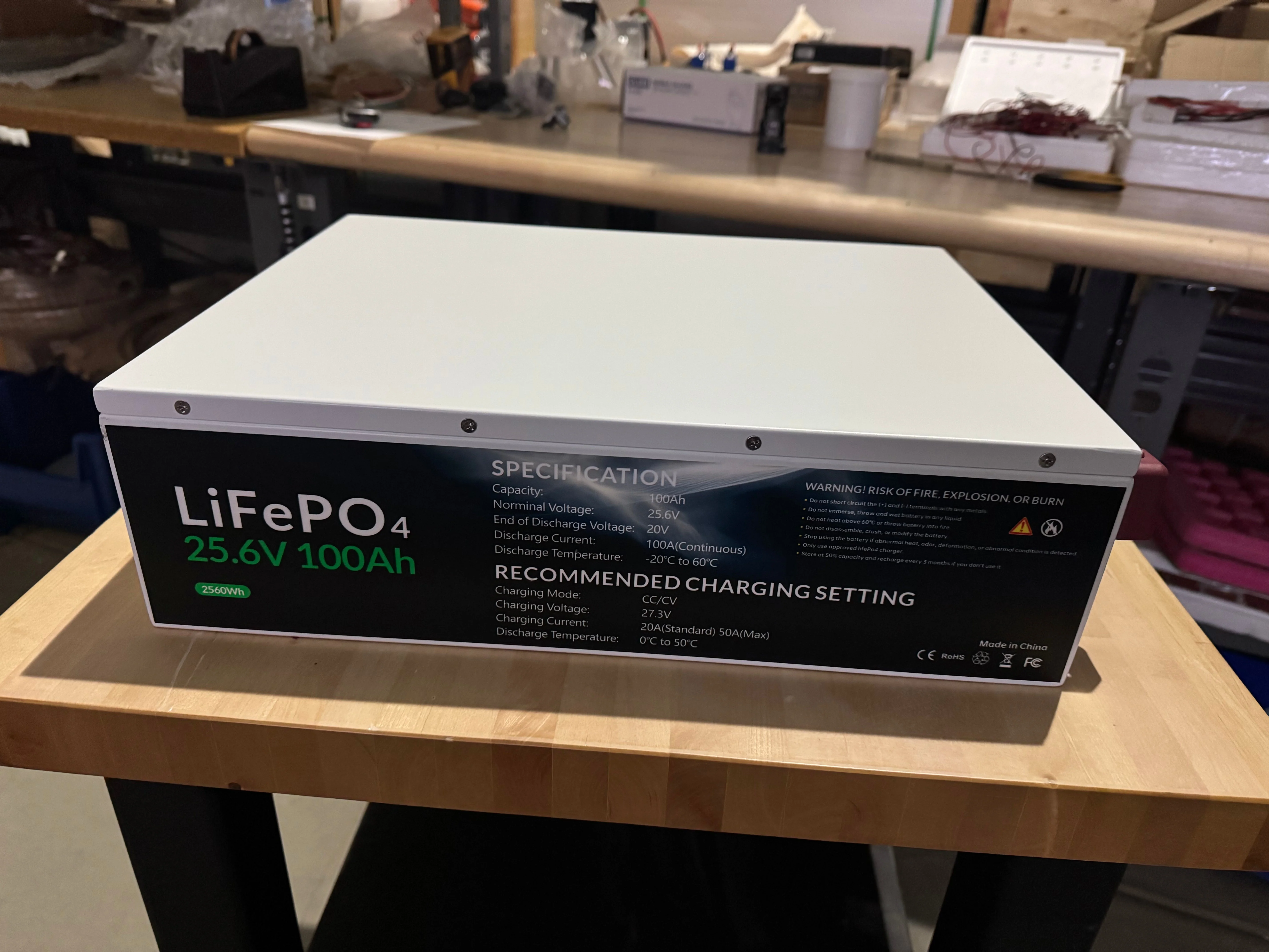 Stackable LFP Battery (14"x13"x5", 50 Lbs) - Image 3