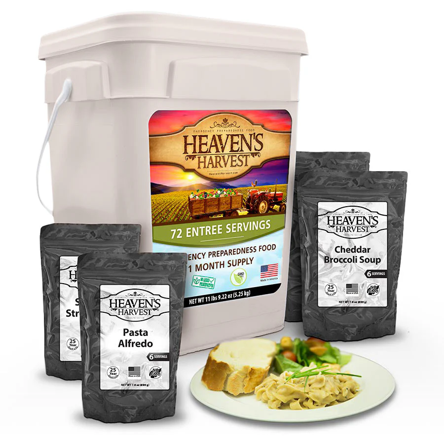 Entree Bucket - 1 Person 1 Month - 72 Servings - Emergency Survival Food Kit - Image 2