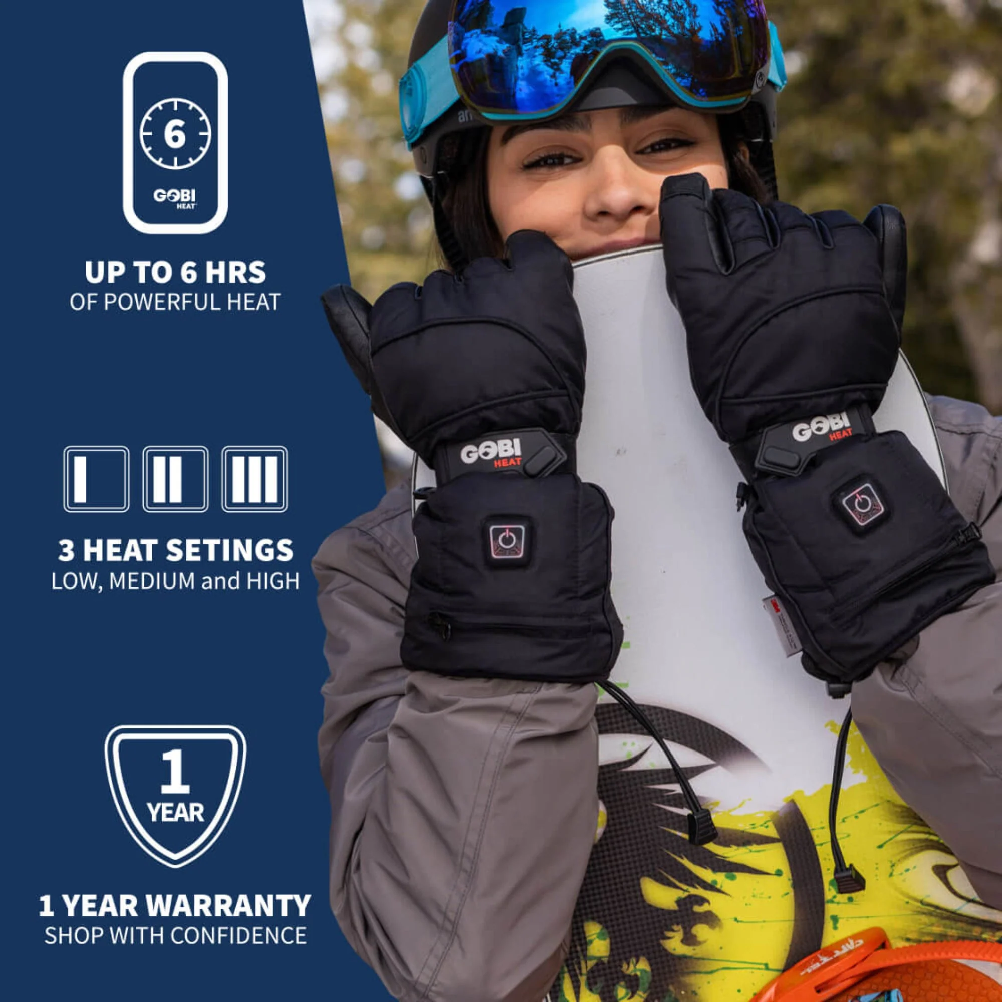 Epic II Heated Ski Gloves (3500mAh USB-C batt) - Image 4