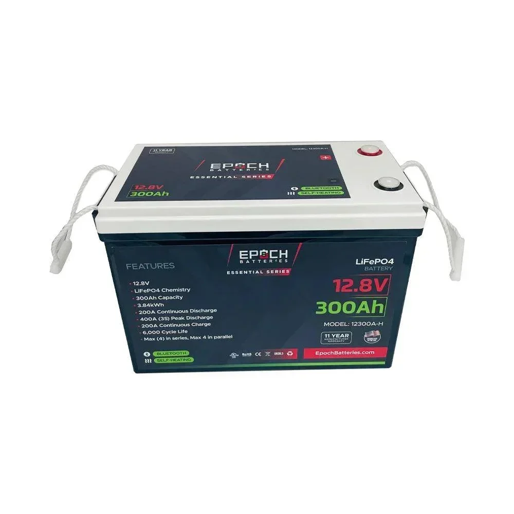 Epoch Batteries 12V 300Ah | Heated & Bluetooth | LiFePO4 Battery - Epoch Essentials - Image 3