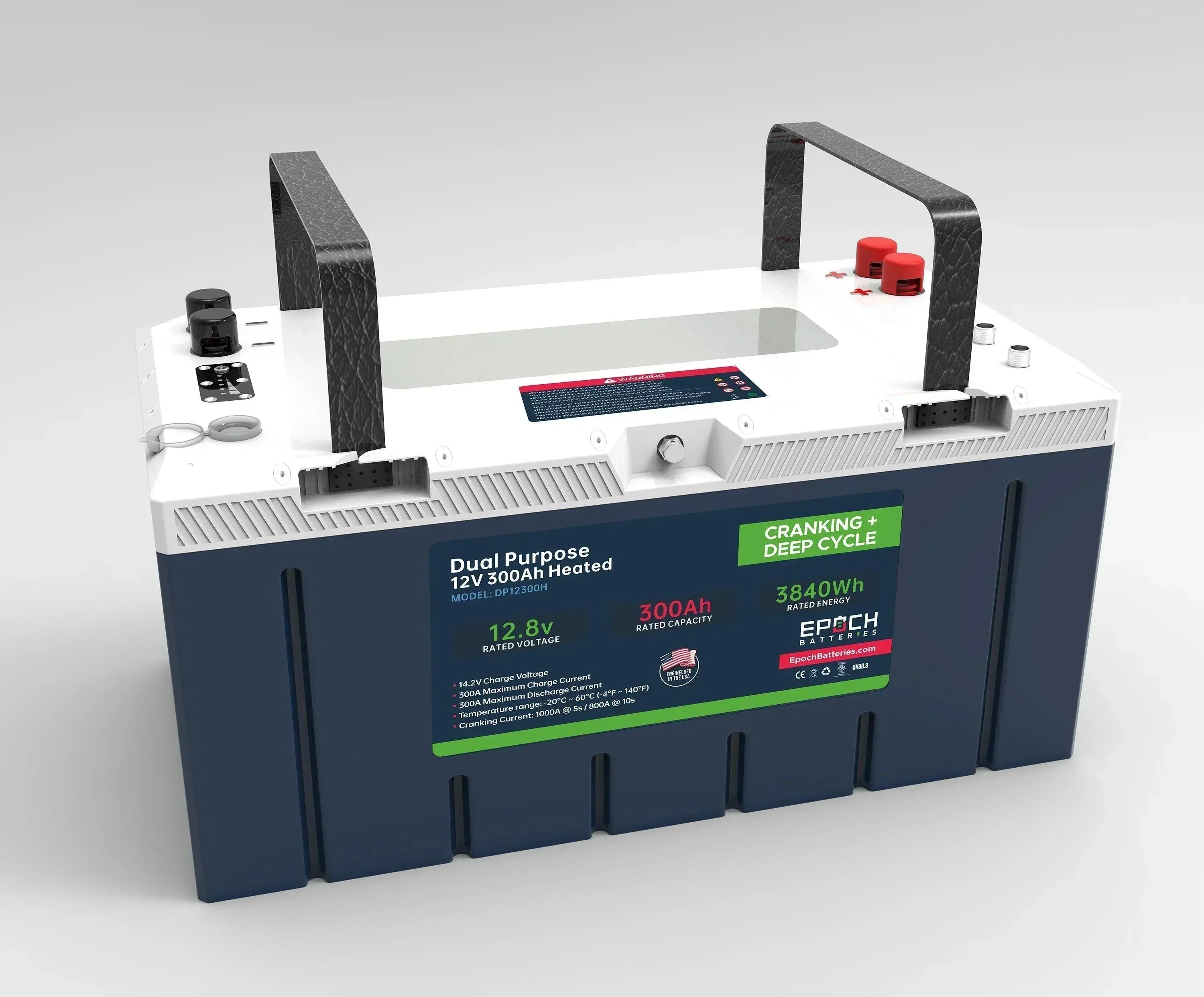 Epoch Batteries 12V 300Ah Pro Series - LiFePO4 Cranking & Deep Cycle Lithium Battery (Dual Purpose) - Image 2