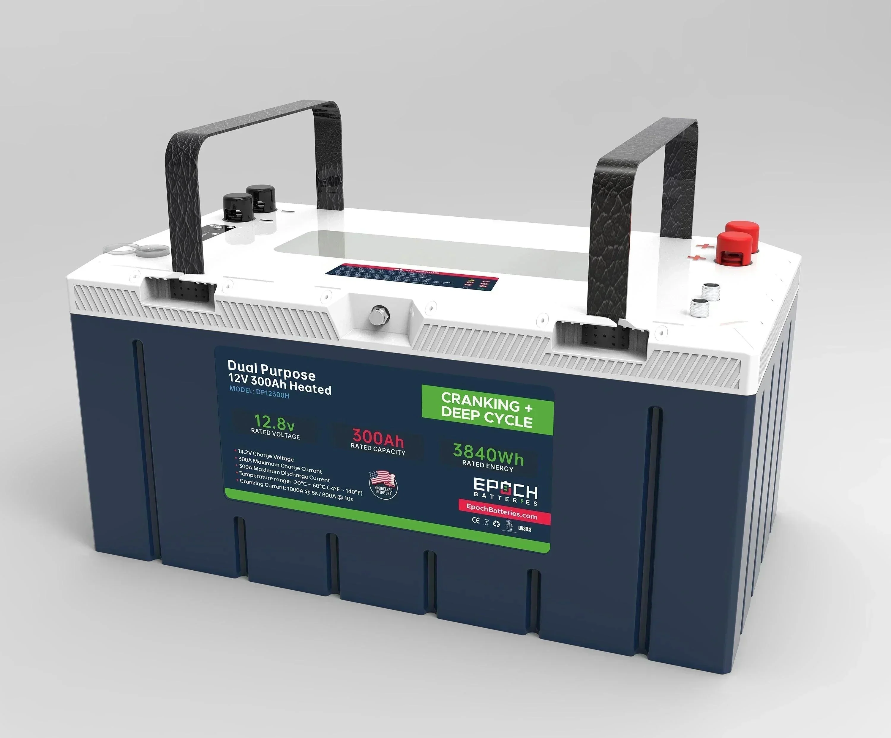 Epoch Batteries 12V 300Ah Pro Series - LiFePO4 Cranking & Deep Cycle Lithium Battery (Dual Purpose) - Image 3