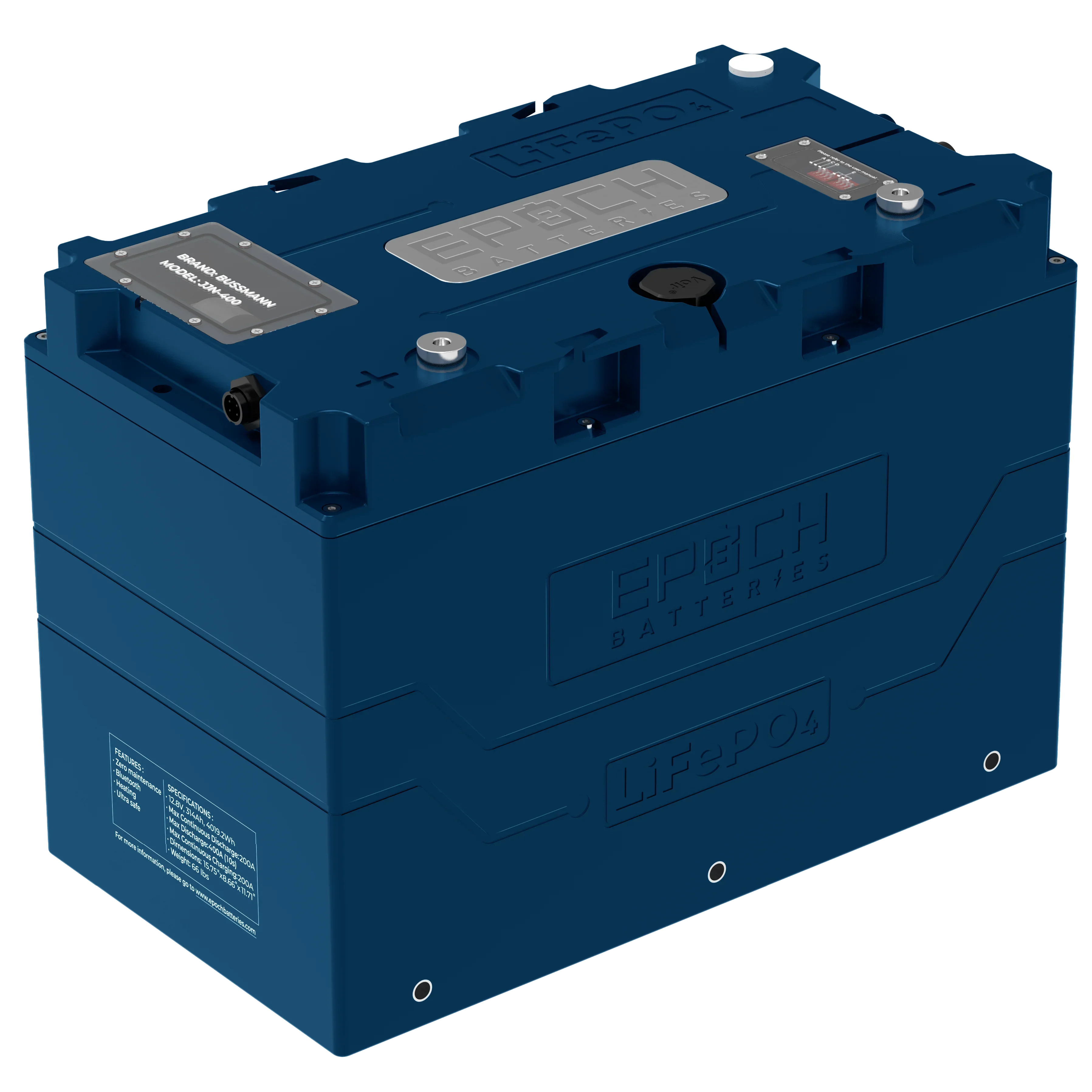 Epoch Batteries 12V 314Ah V2-T Elite Series - Heated & Bluetooth & Victron Comms LiFePO4 Battery - Image 5