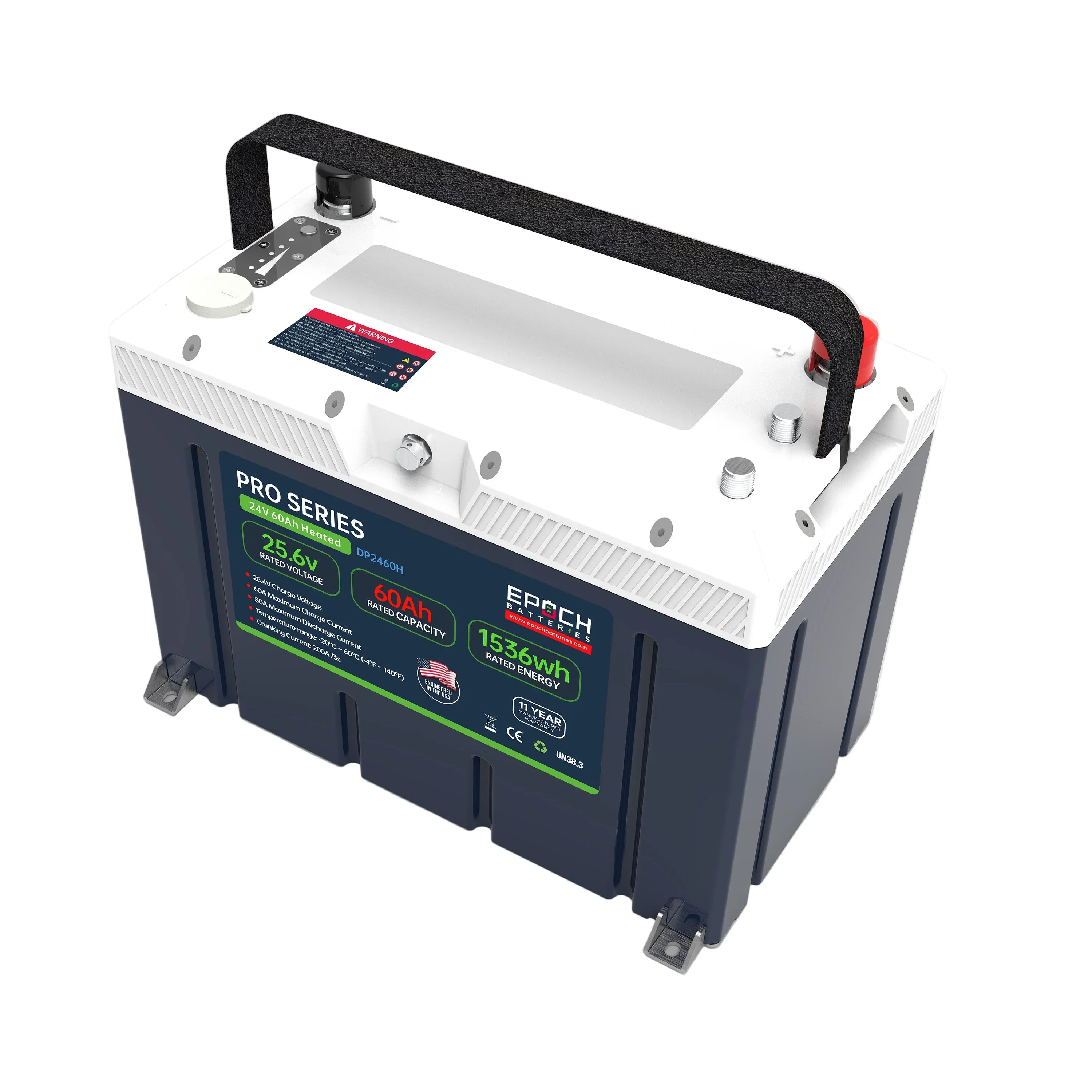 Epoch Batteries 24V 60Ah (1.54kWh) Pro Series - Heated, Bluetooth & Victron Comms LiFePO4 Battery - Image 3