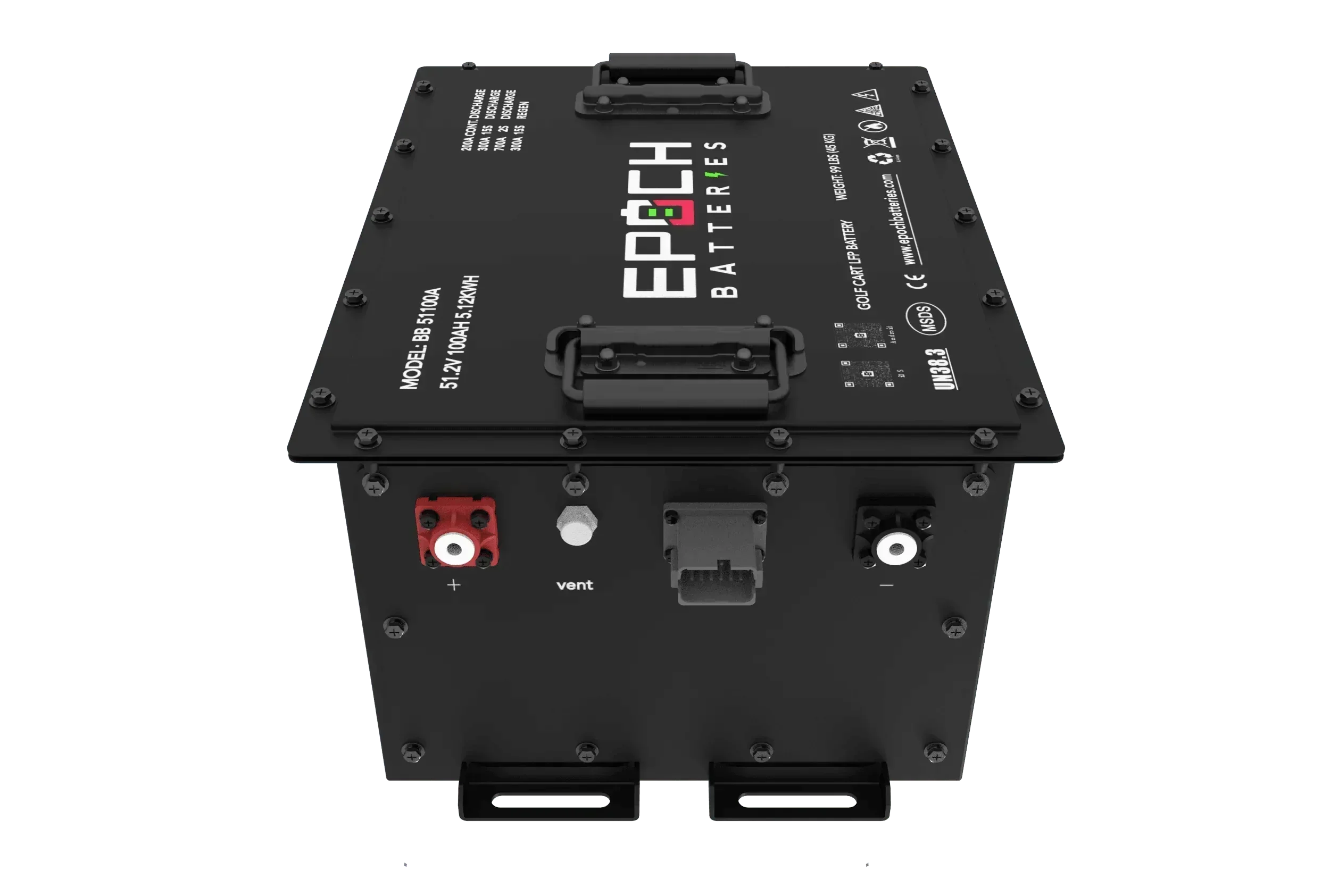 Epoch Batteries 48V 105Ah - LiMax Series - Lithium (LiFePO4) Golf Cart Battery - Complete Kit - Image 4