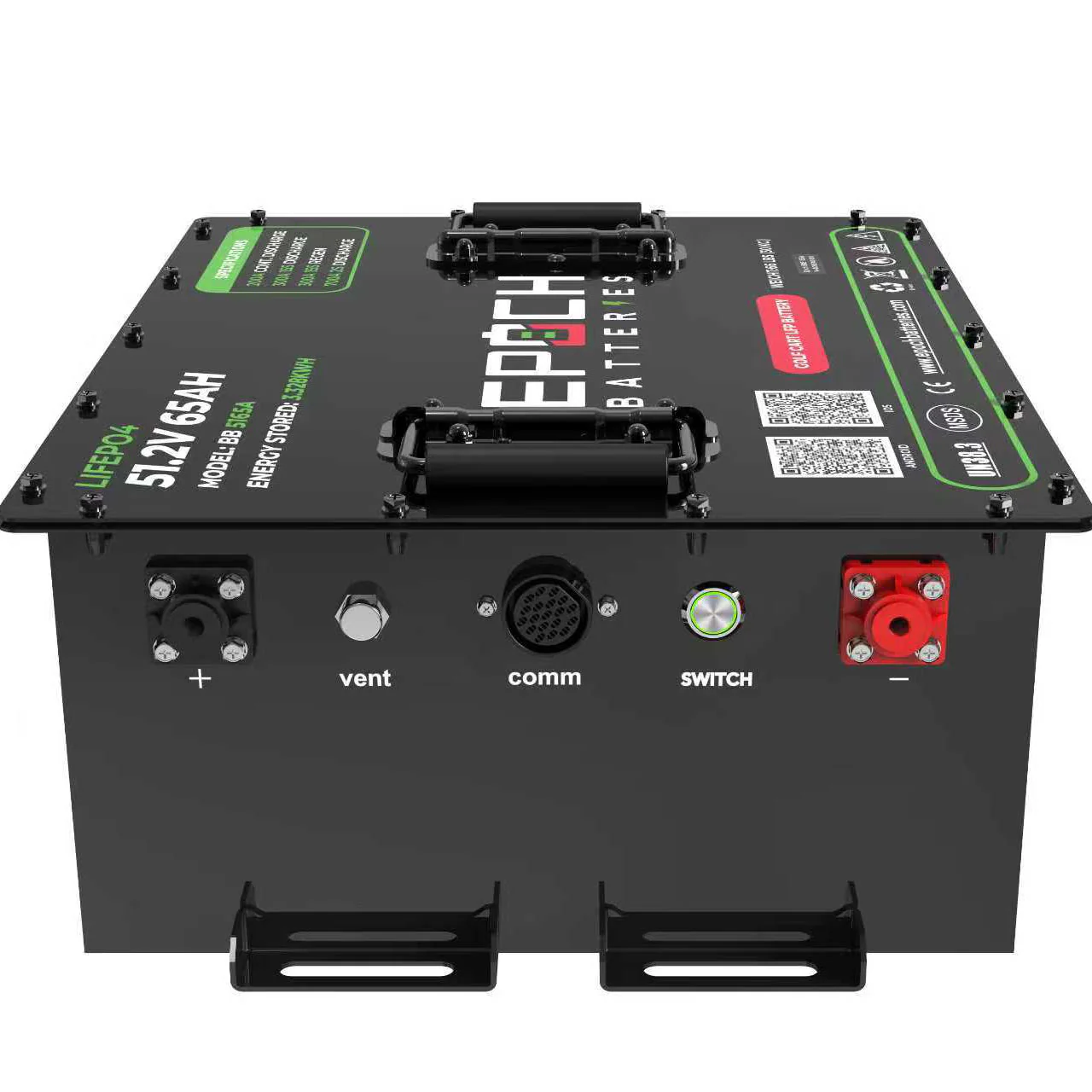 Epoch Batteries 48V 65Ah - LiMax Series - Lithium (LiFePO4) Golf Cart Battery - Complete Kit - Image 4