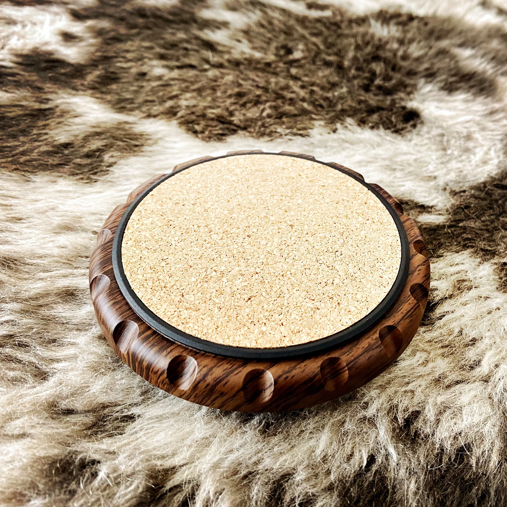 Ergo-Spin Cork Coaster with Fidget Spinner (2 pcs bundle) - Image 5