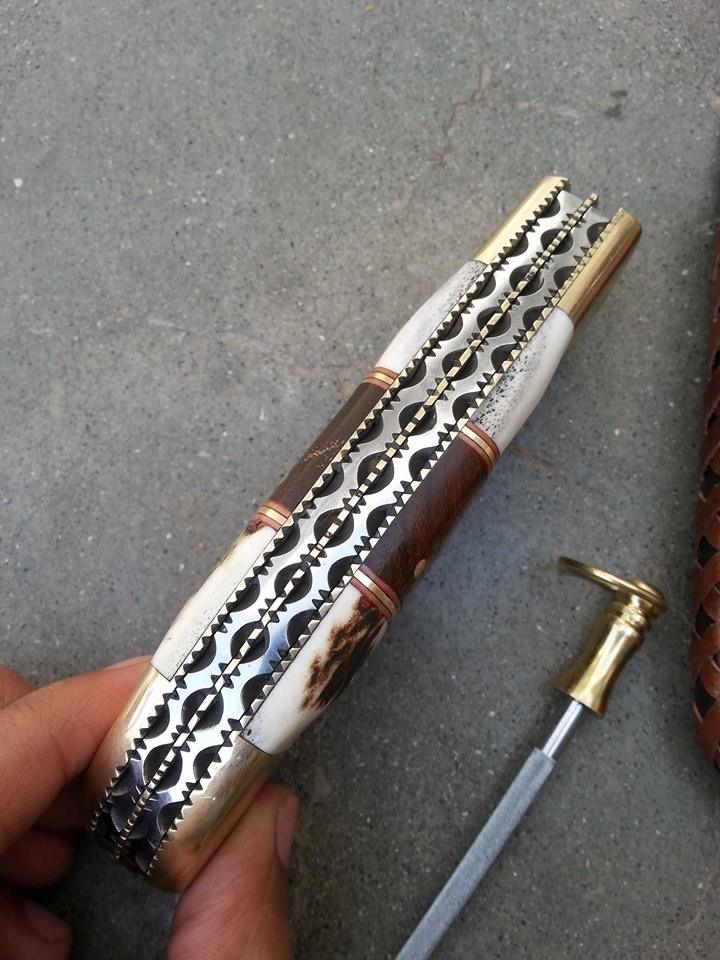 Everyday Carry Custom Handcrafted Damascus Steel Double Blade Folding Pocket Knife – The Dual Edge - Image 3