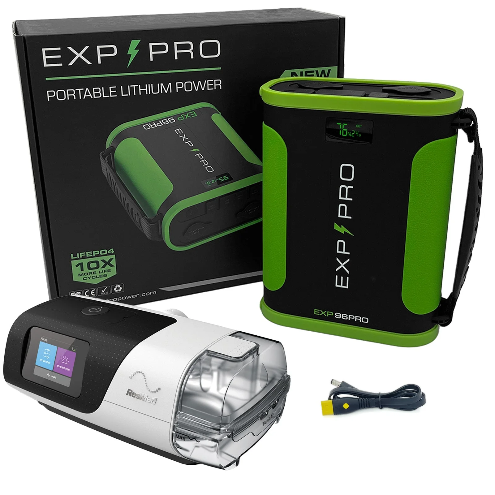EXP96PRO APEX Battery (CPAP DC Cord Included) - Image 7