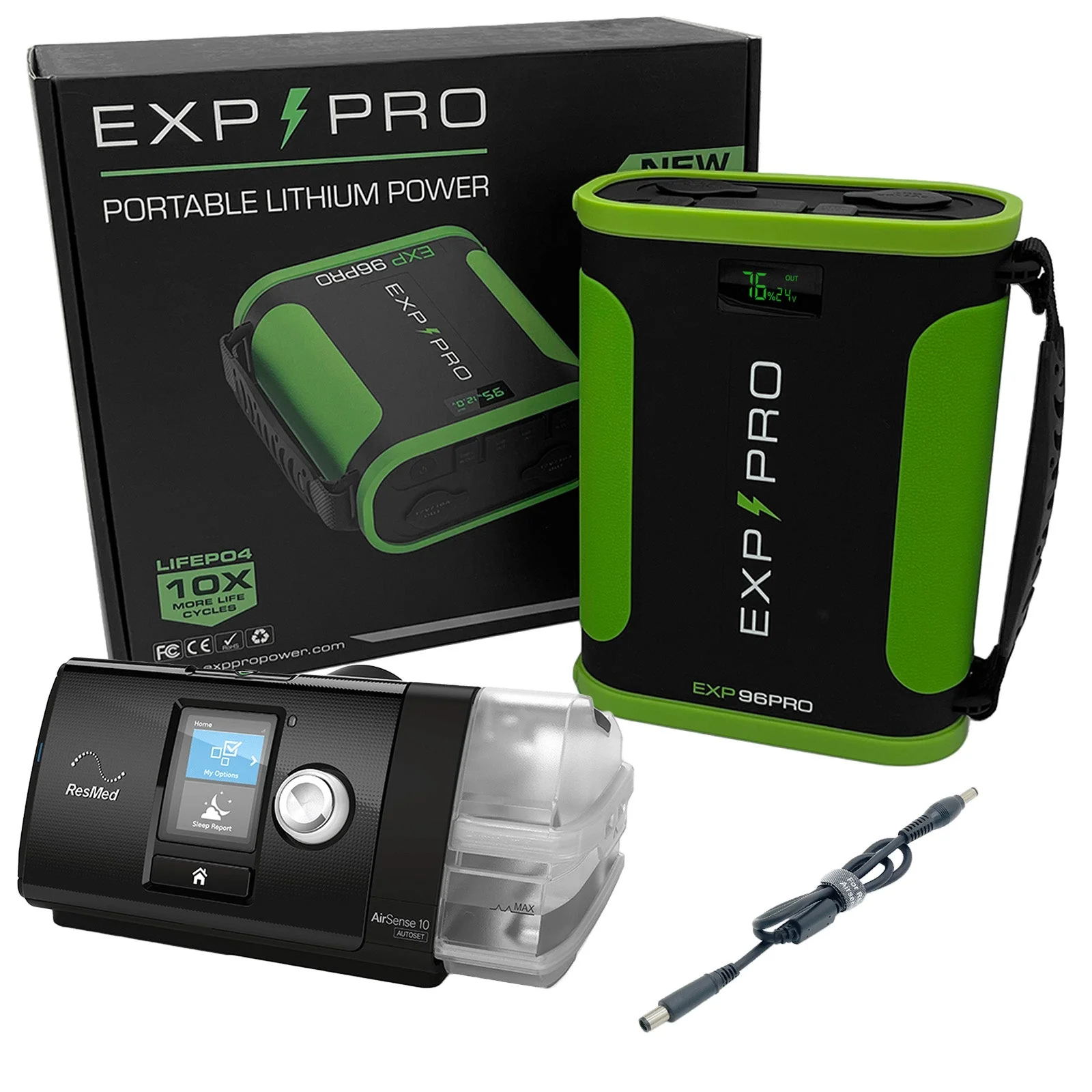 EXP96PRO APEX Battery (CPAP DC Cord Included) - Image 8