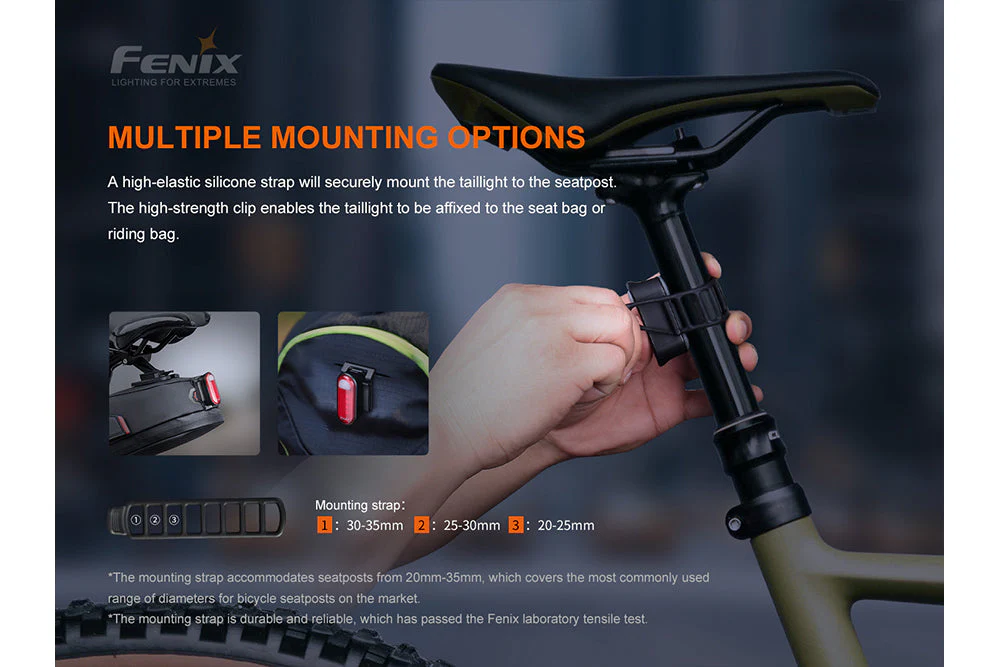 Fenix BC05R V2.0 Rechargeable Bicycle Tail Light - Image 2