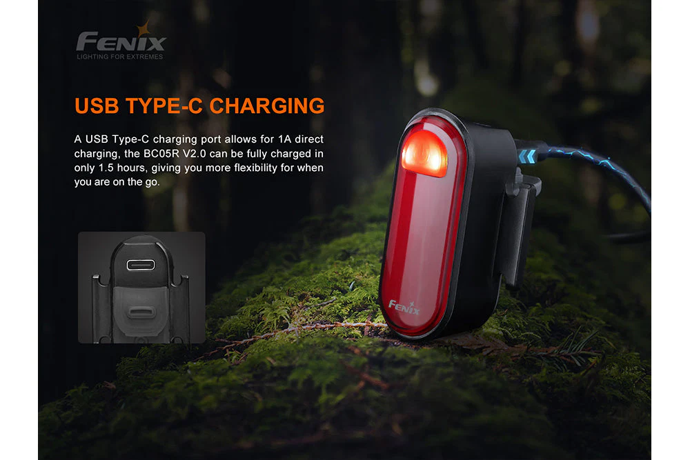 Fenix BC05R V2.0 Rechargeable Bicycle Tail Light - Image 5