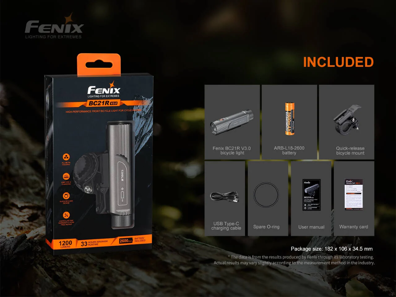 Fenix BC21R V3.0 LED Bike Light - Disctontinued - Image 11