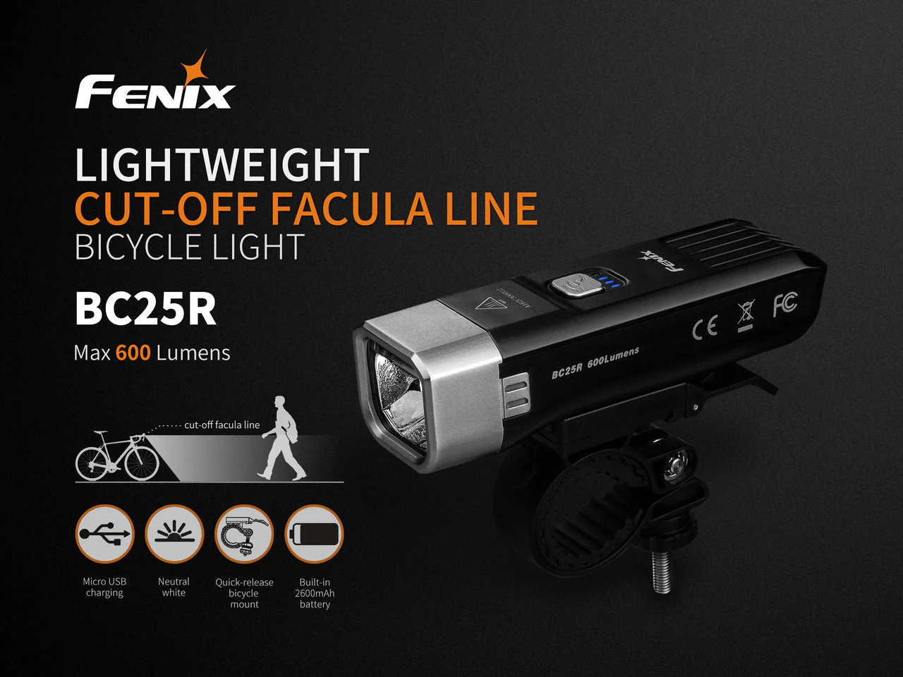 Fenix BC25R LED Bike Light - Image 2