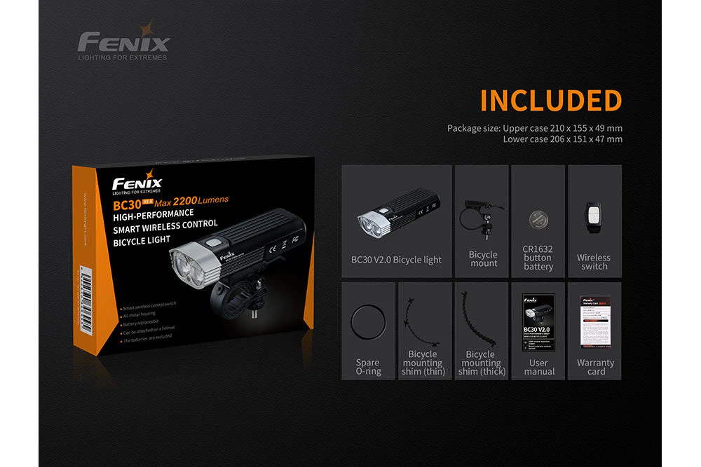 Fenix BC30 V2 LED Bike Light - Image 13