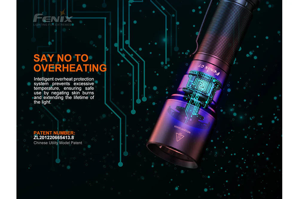 Fenix C7 High-performance Rechargeable LED Flashlight - 3000 Lumens - Image 8